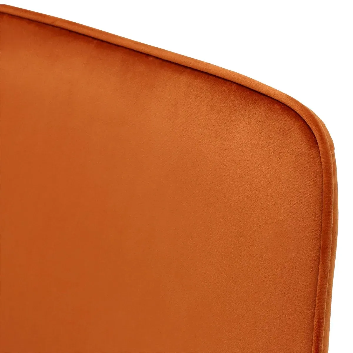 Beckton Swivel Dining Chair - Orange, Velvet