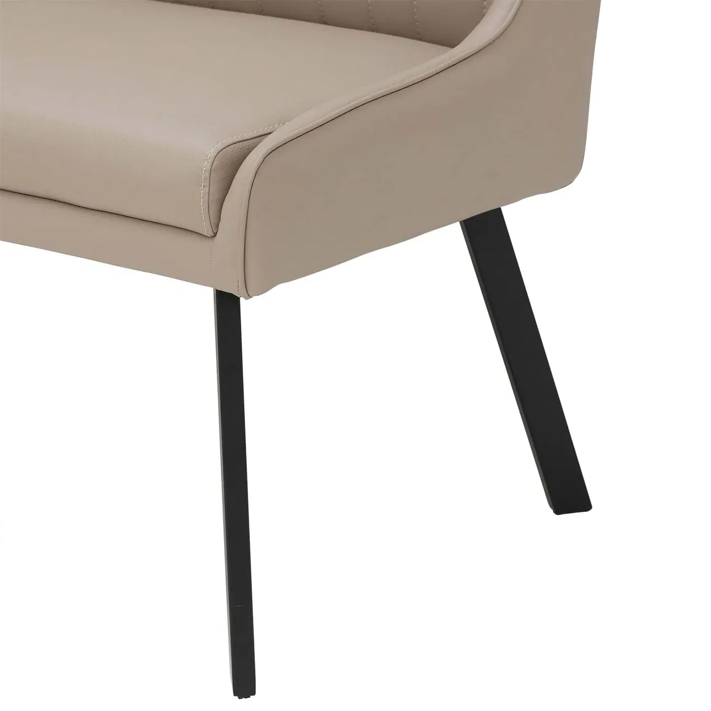 Belize Left Corner Bench - Neutral, Faux Leather