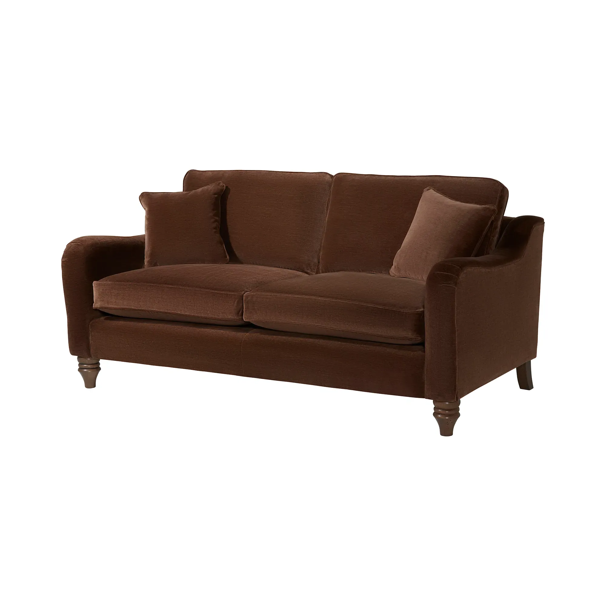 Benedict Medium Sofa - Brown Fabric