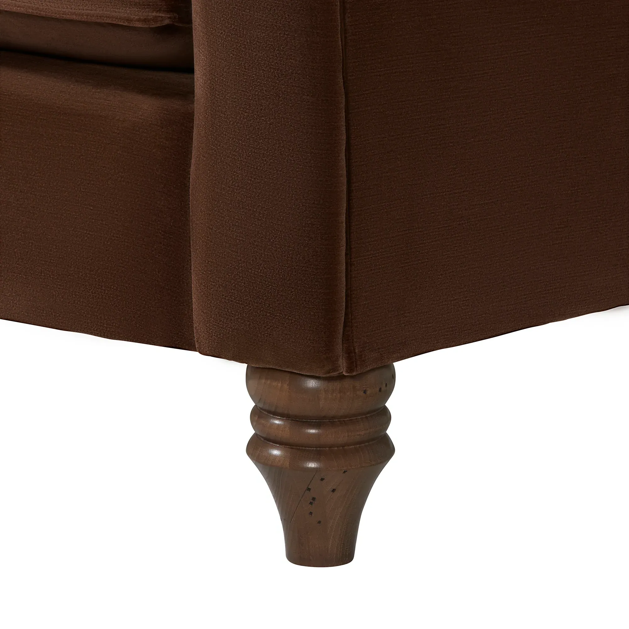 Benedict Medium Sofa - Brown Fabric