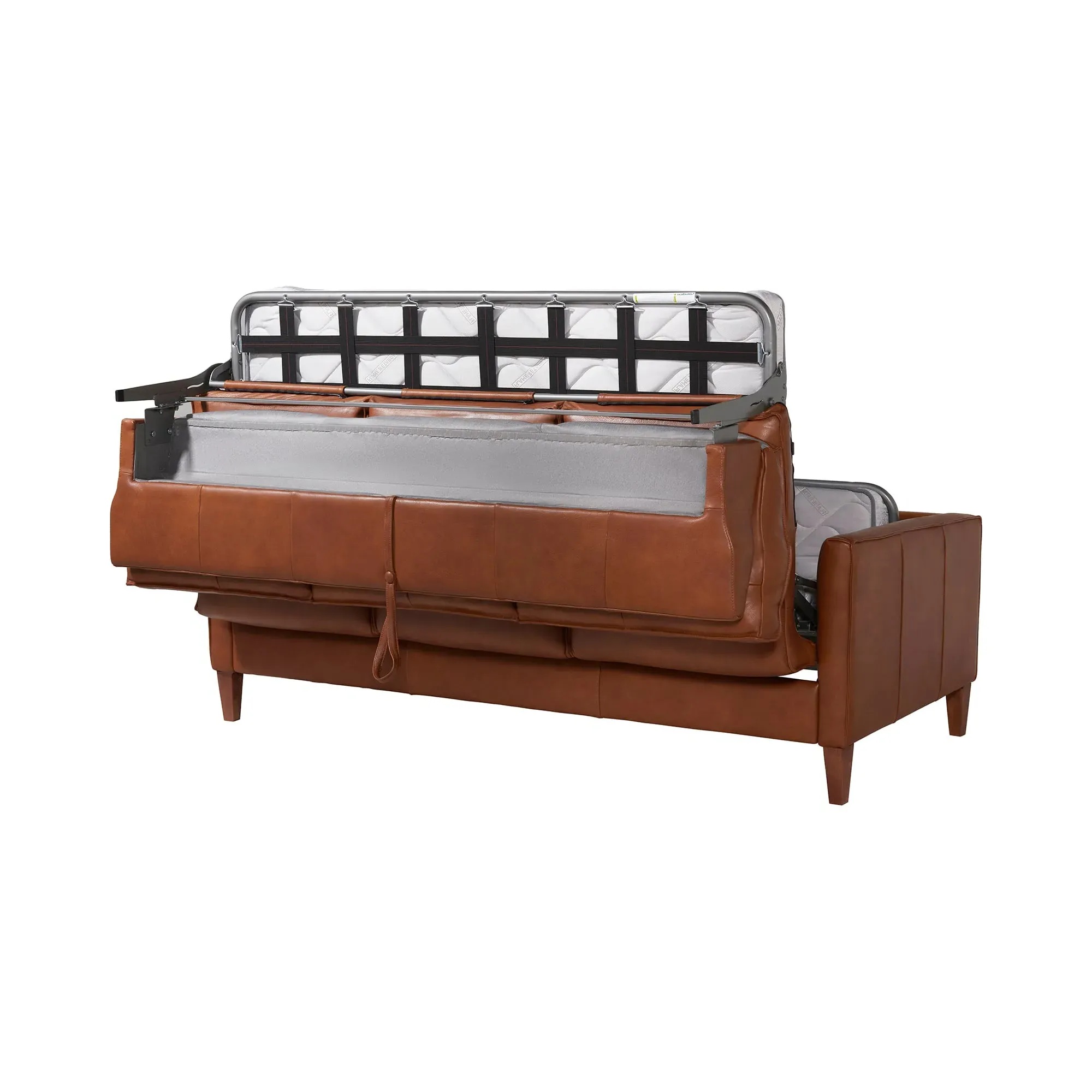 Bennett Sofa Bed - Brown, Leather