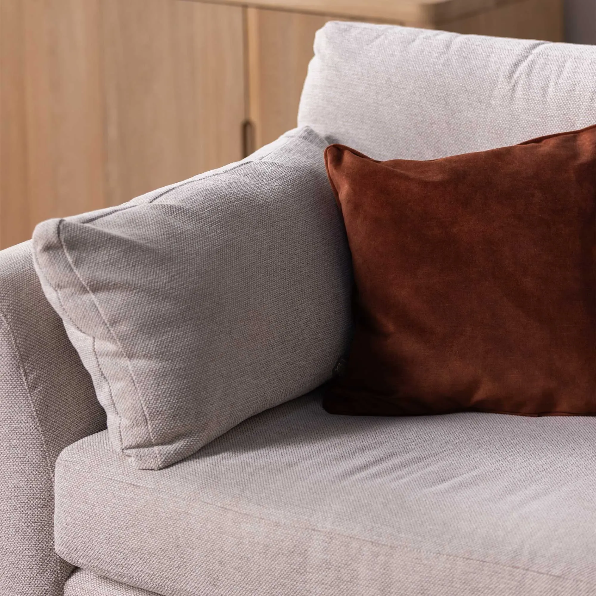 Benton Extra Large Sofa - Neutral, Fabric