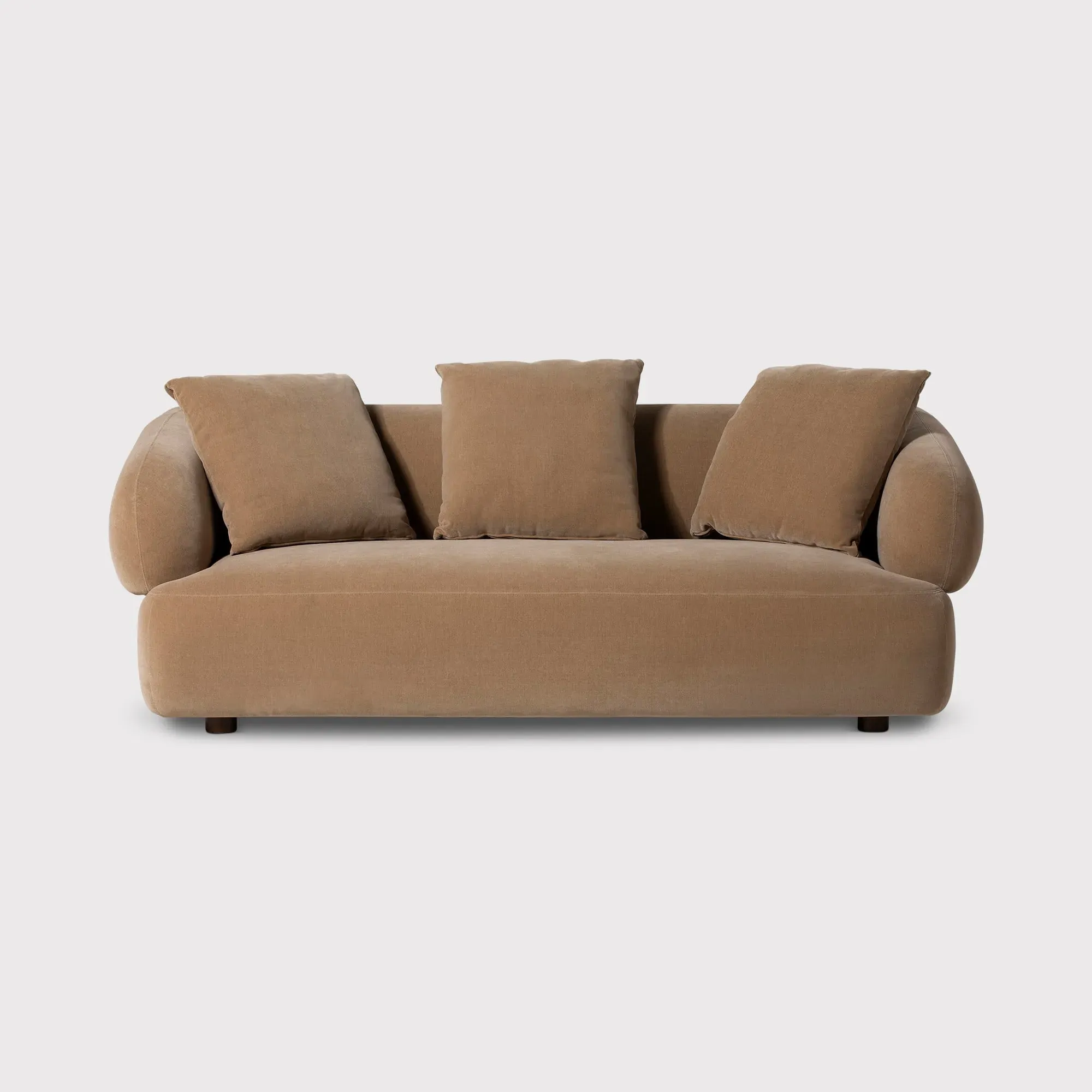 Blume 3-Seater Sofa - Brown, Fabric image