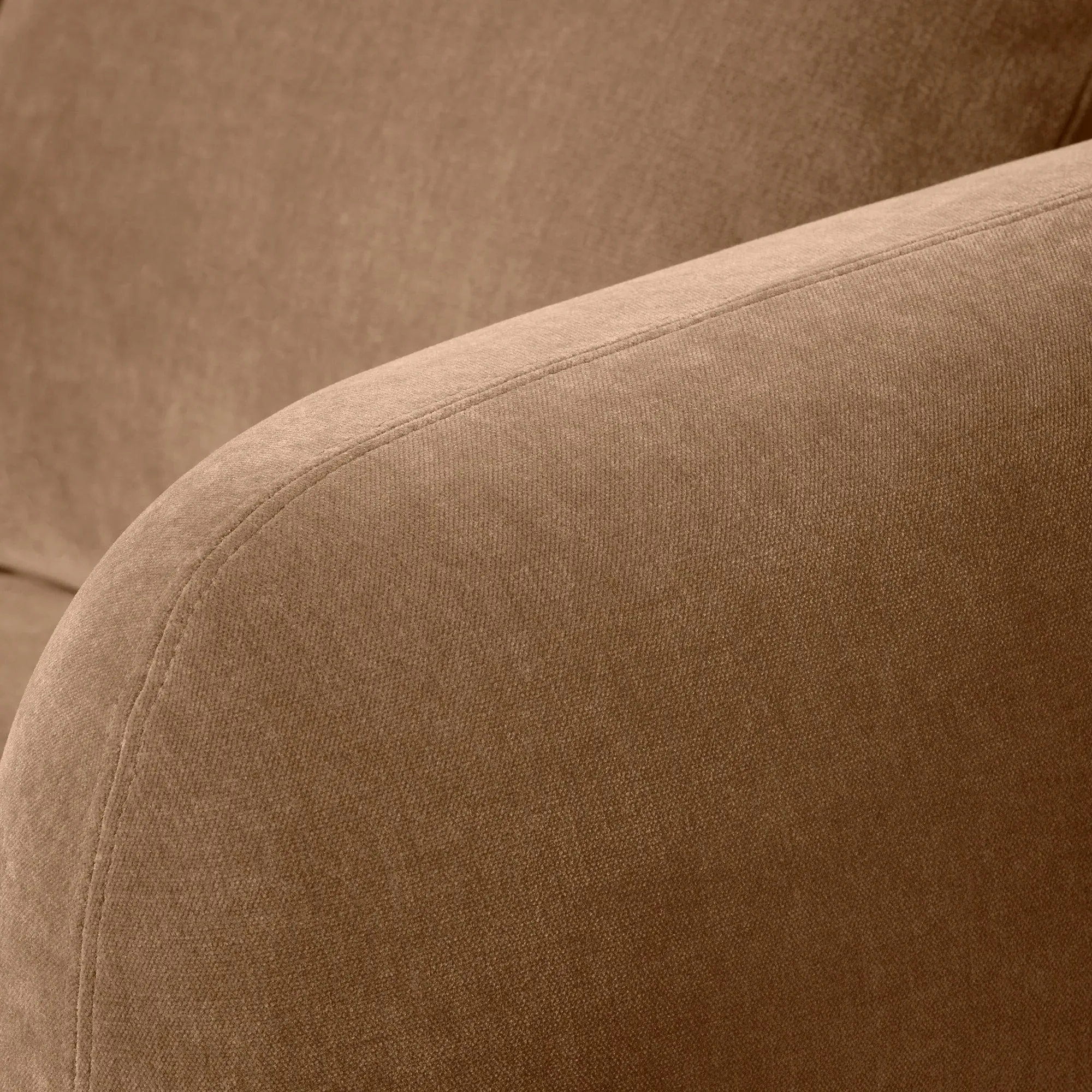 Blume Armchair - Brown, Fabric