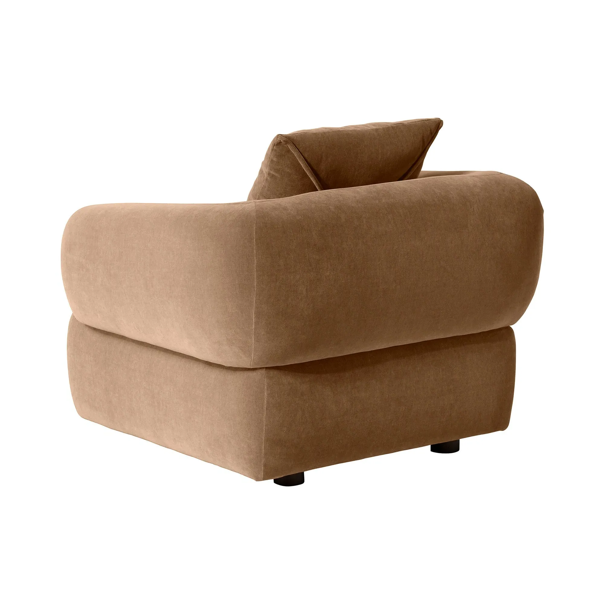 Blume Armchair - Brown, Fabric