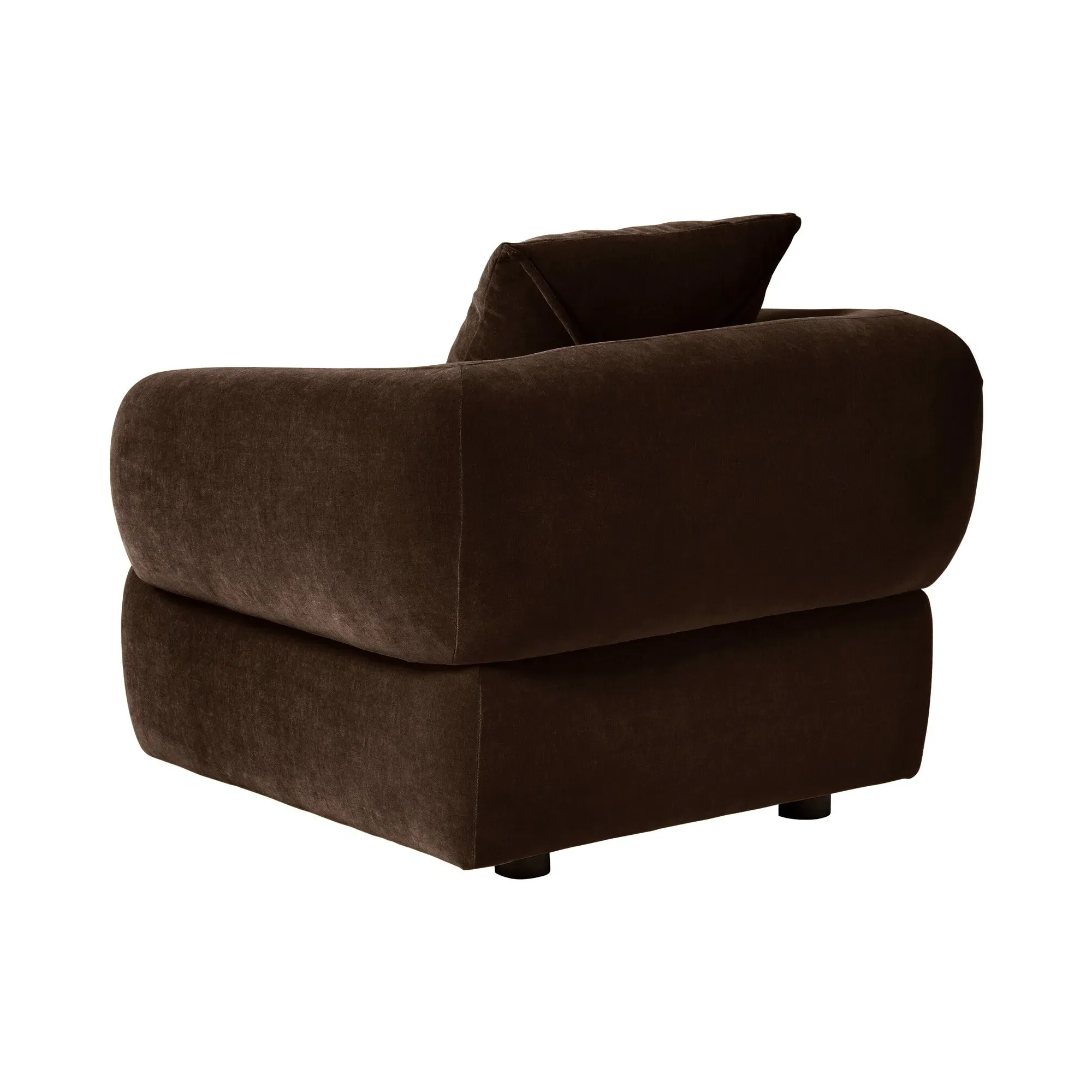 Blume Armchair - Brown, Fabric