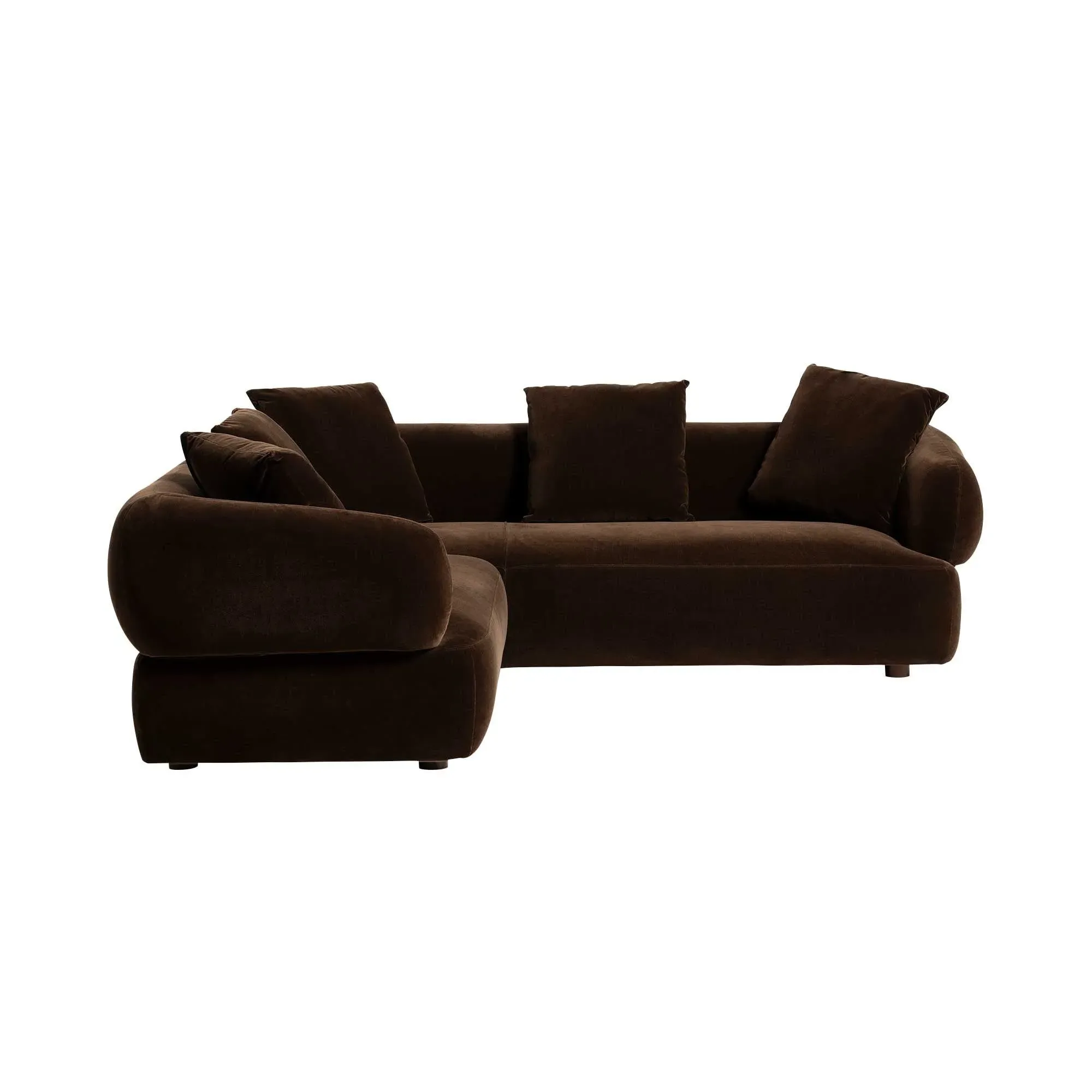 Blume LHF Chaise Corner Sofa - Brown