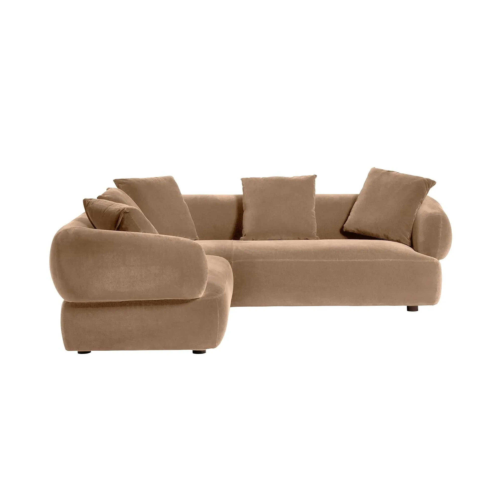 Blume LHF Chaise Corner Sofa - Brown