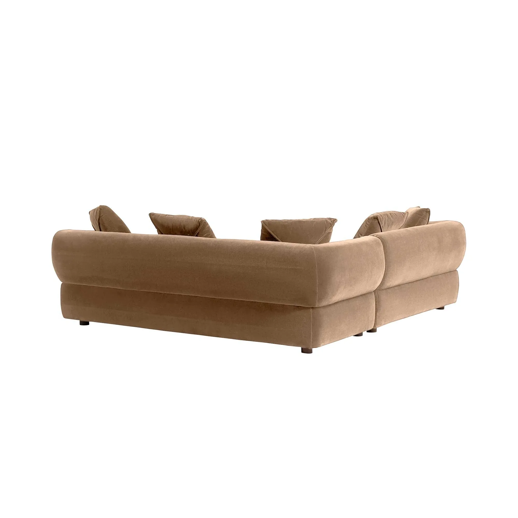 Blume LHF Chaise Corner Sofa - Brown