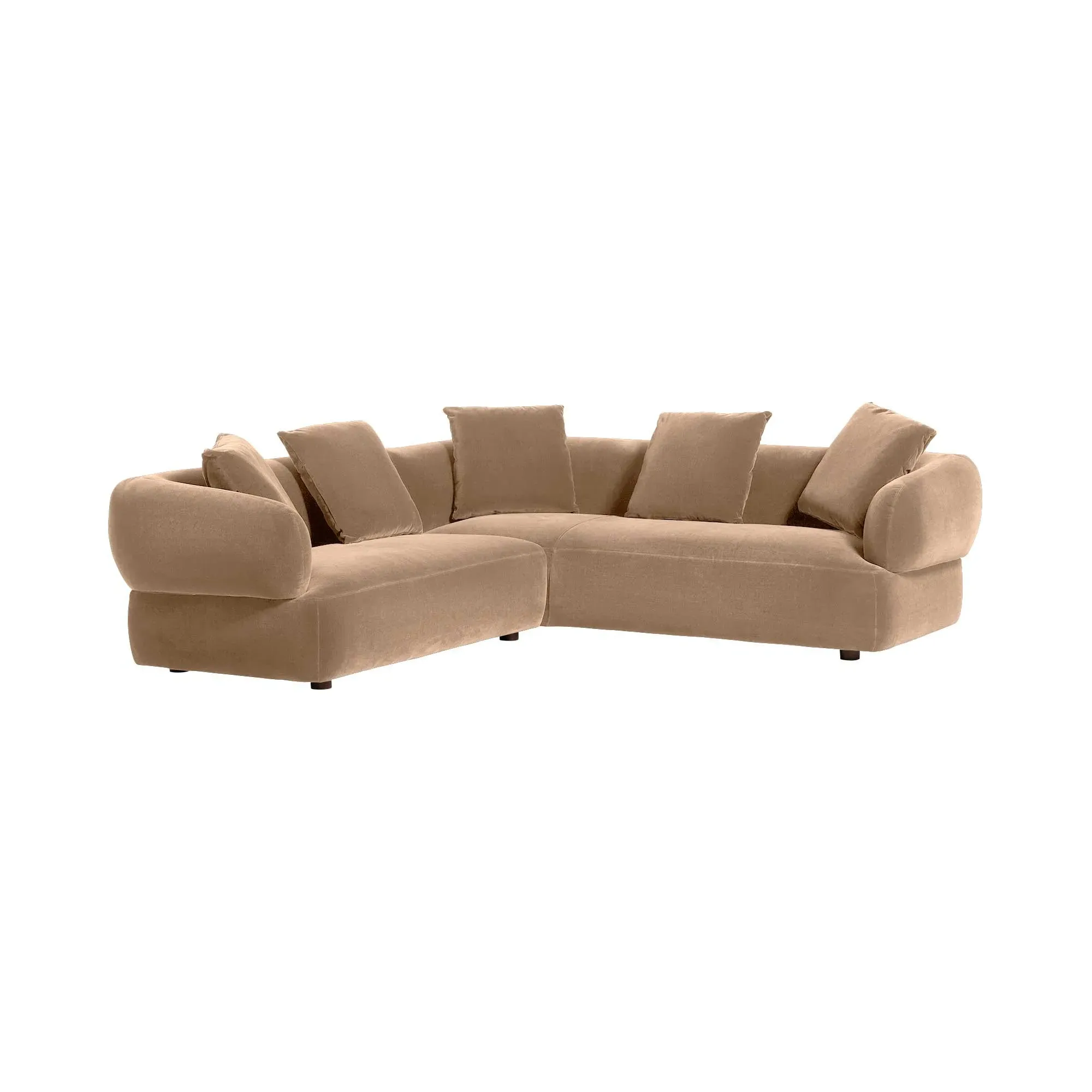 Blume LHF Chaise Corner Sofa - Brown