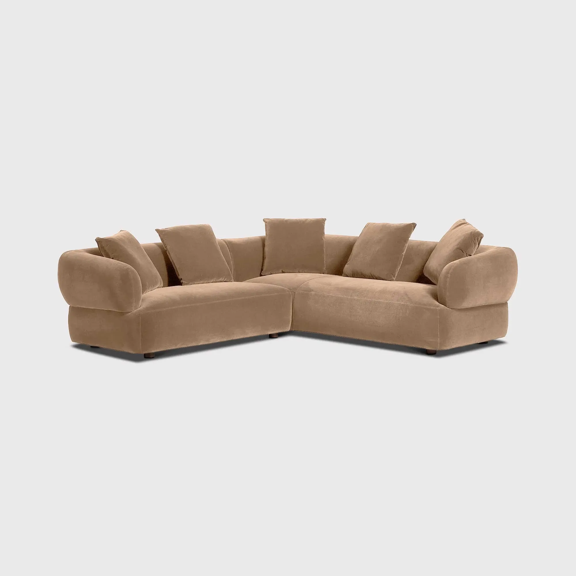 Blume LHF Chaise Corner Sofa - Brown