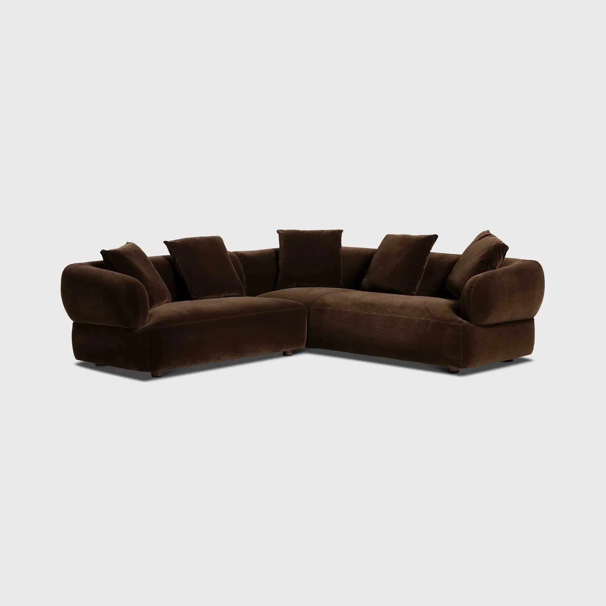 Blume LHF Chaise Corner Sofa - Brown image