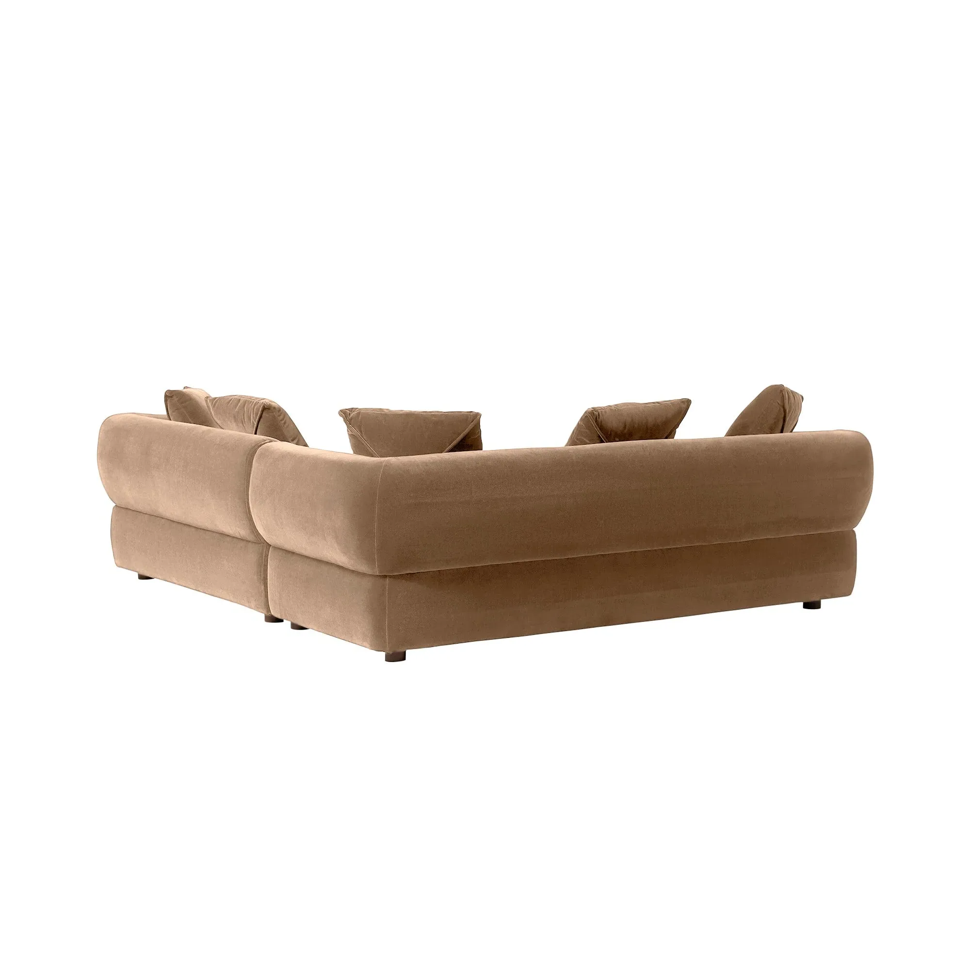 Blume RHF Chaise Corner Sofa - Brown