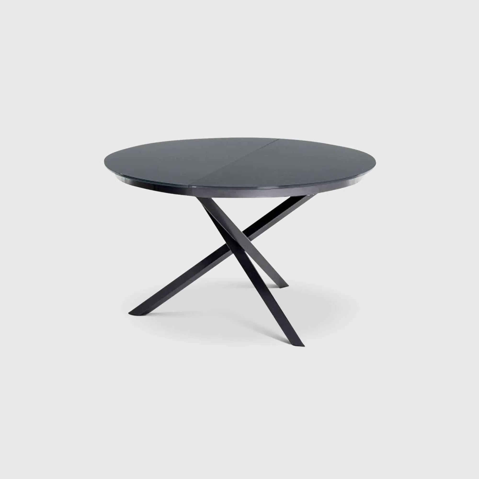 Bontempi Barone Round Extendable Dining Table - Grey, Ceramic image