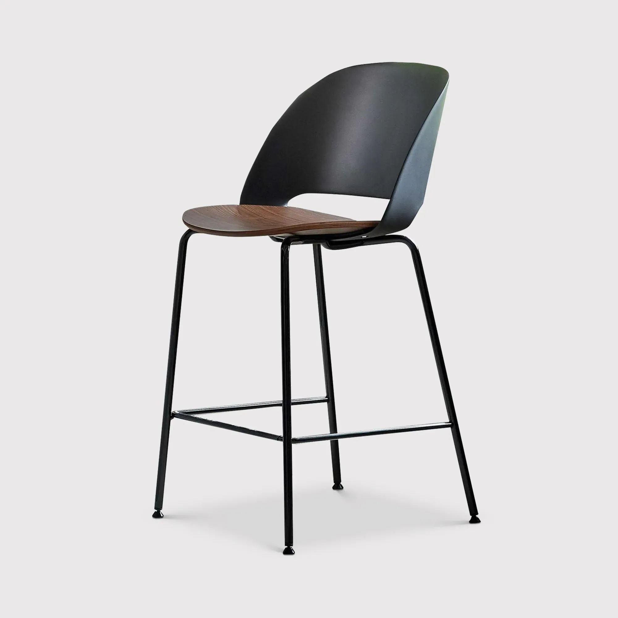 Bontempi Polo Barstool - Brown, Walnut image