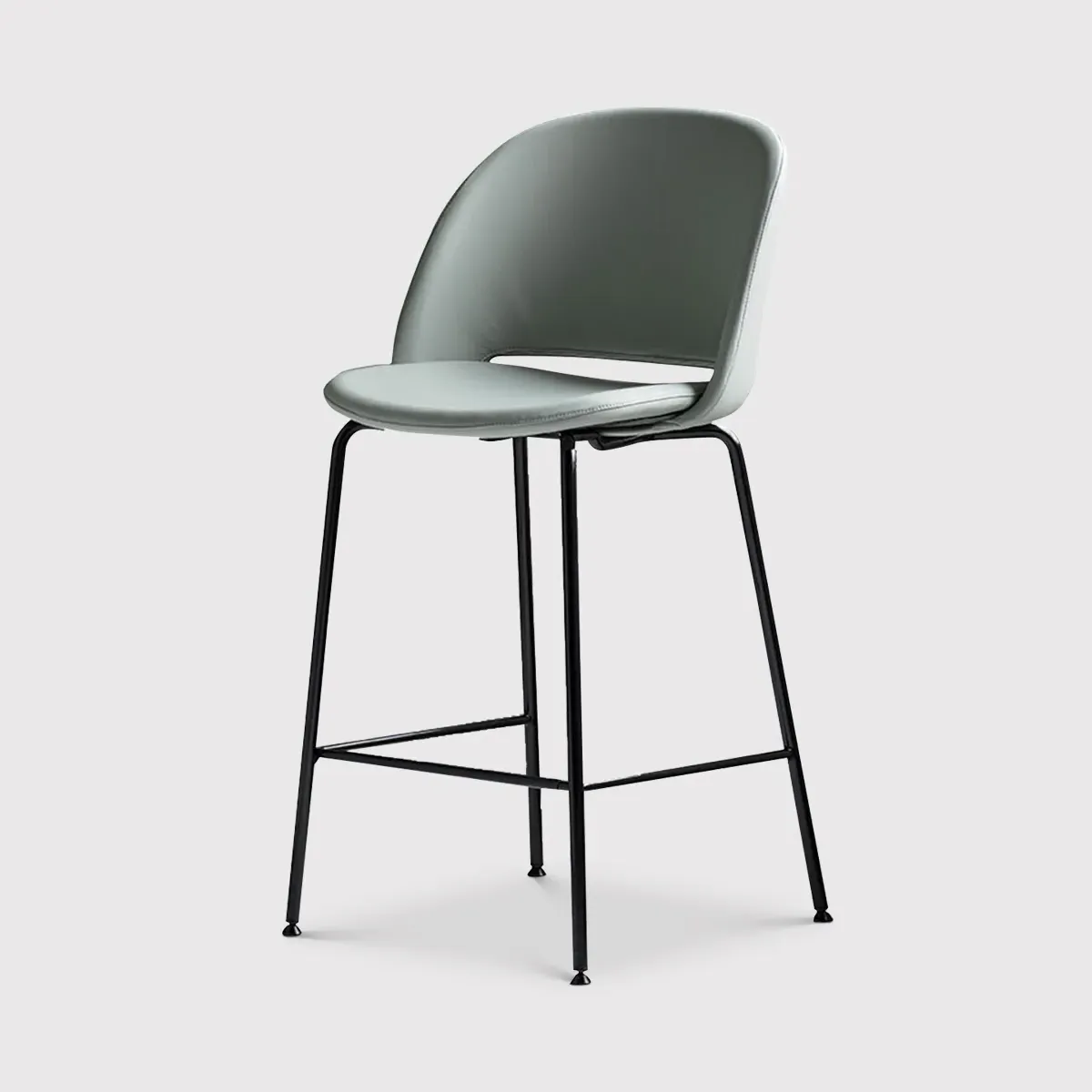Bontempi Polo Barstool - Green, Leather