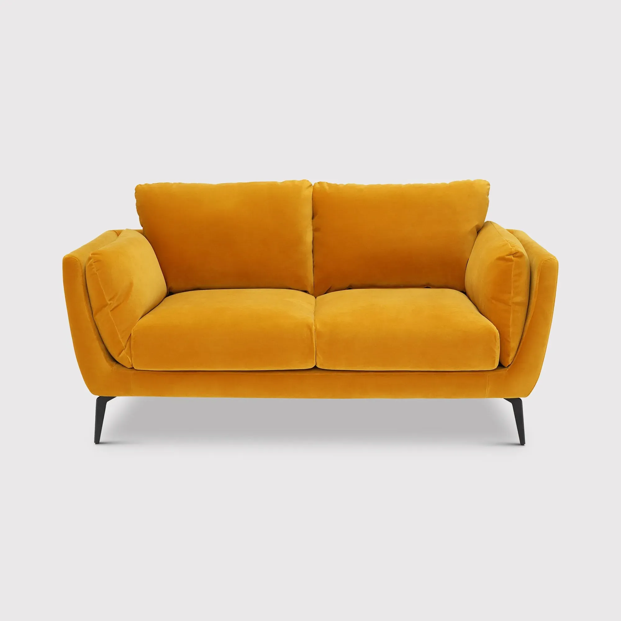 Boone 2-Seater Sofa - Yellow, Fabric