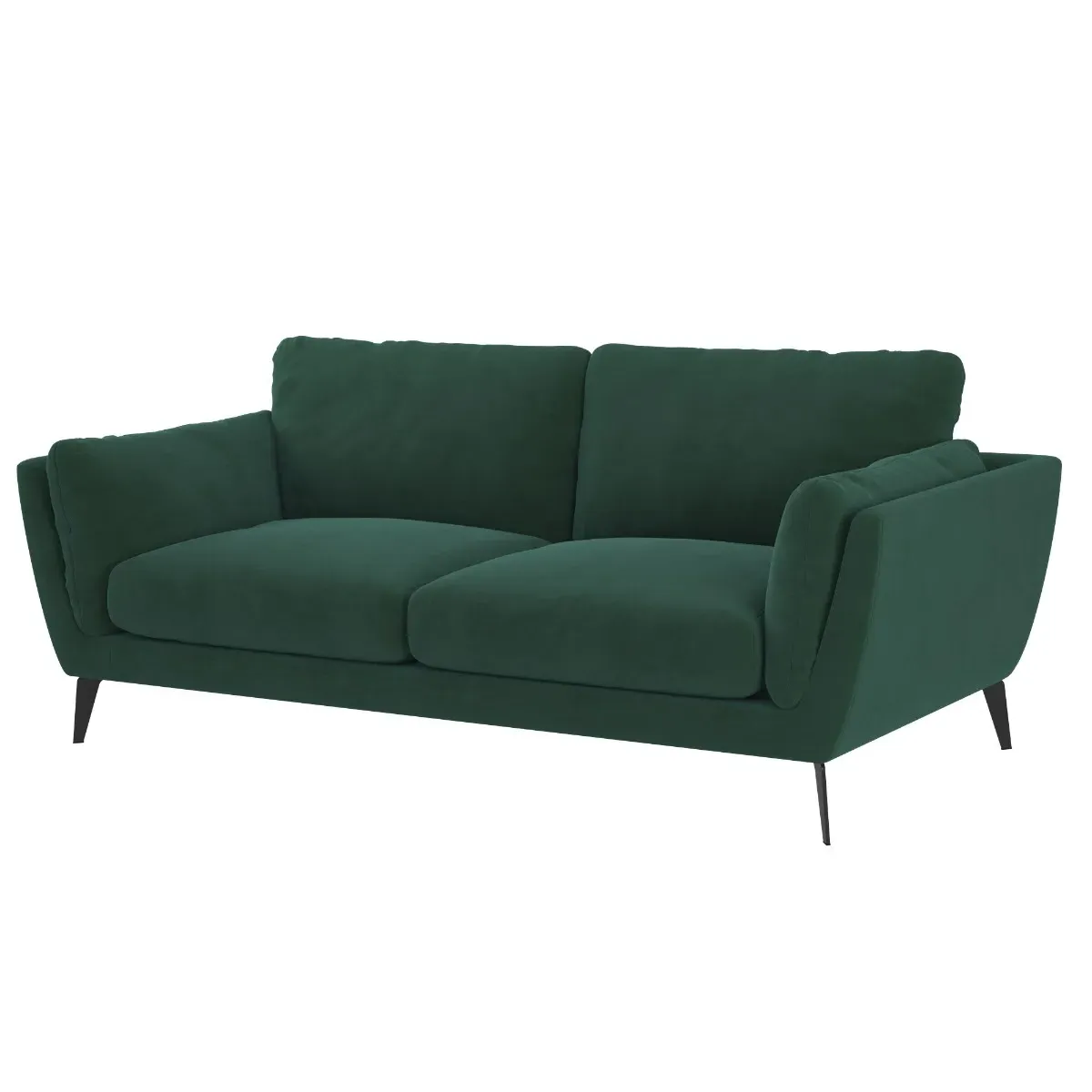Boone 3-Seater Sofa - Green, Fabric