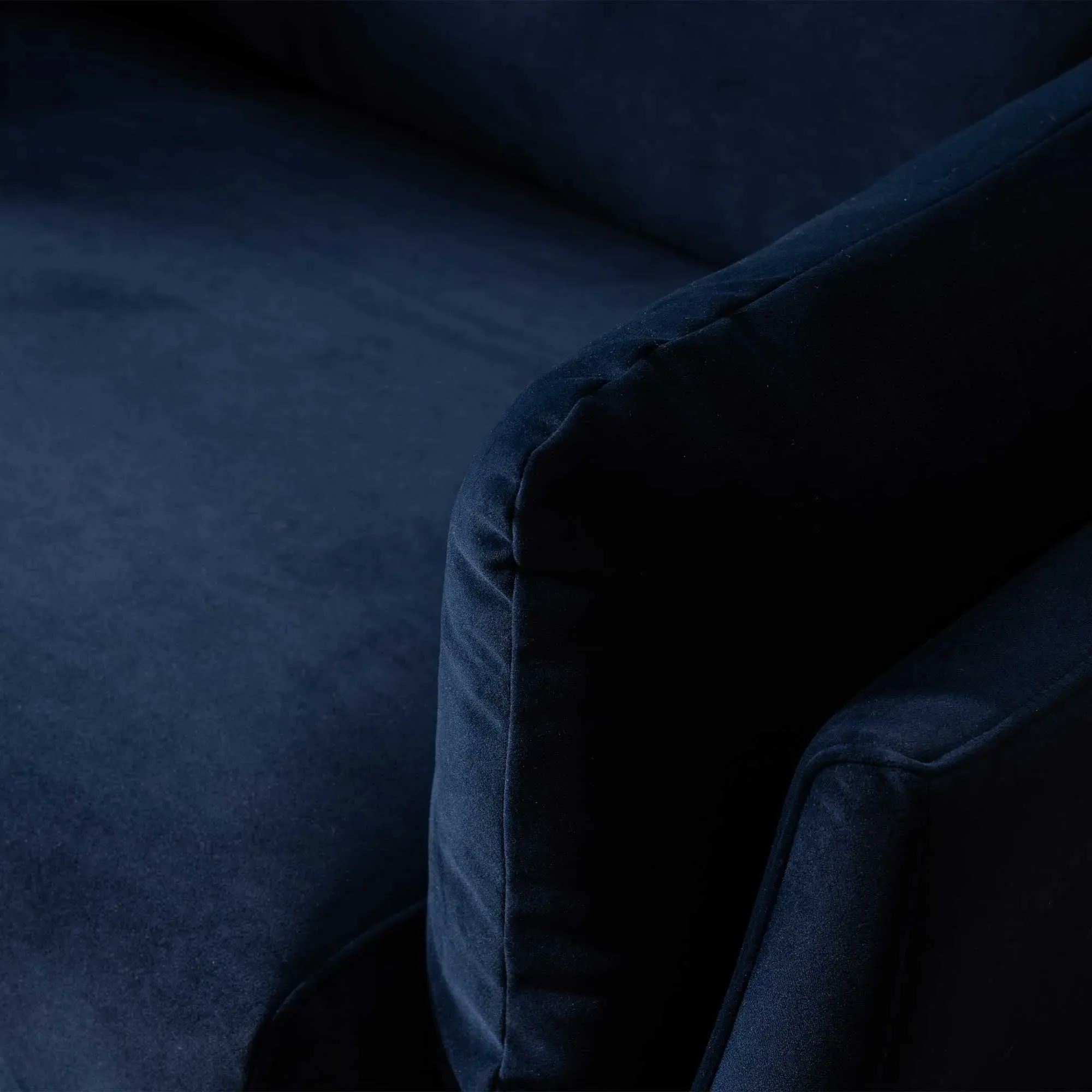 Boone 3-Seater Sofa - Navy, Fabric