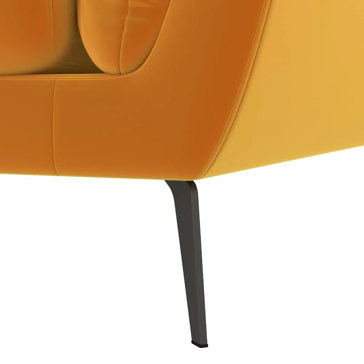 Boone 3-Seater Sofa - Yellow, Fabric