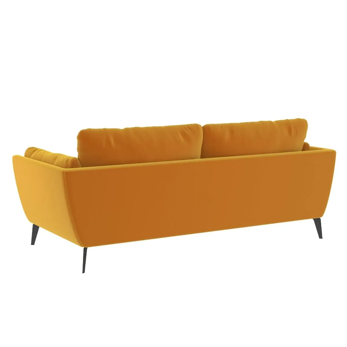 Boone 3-Seater Sofa - Yellow, Fabric