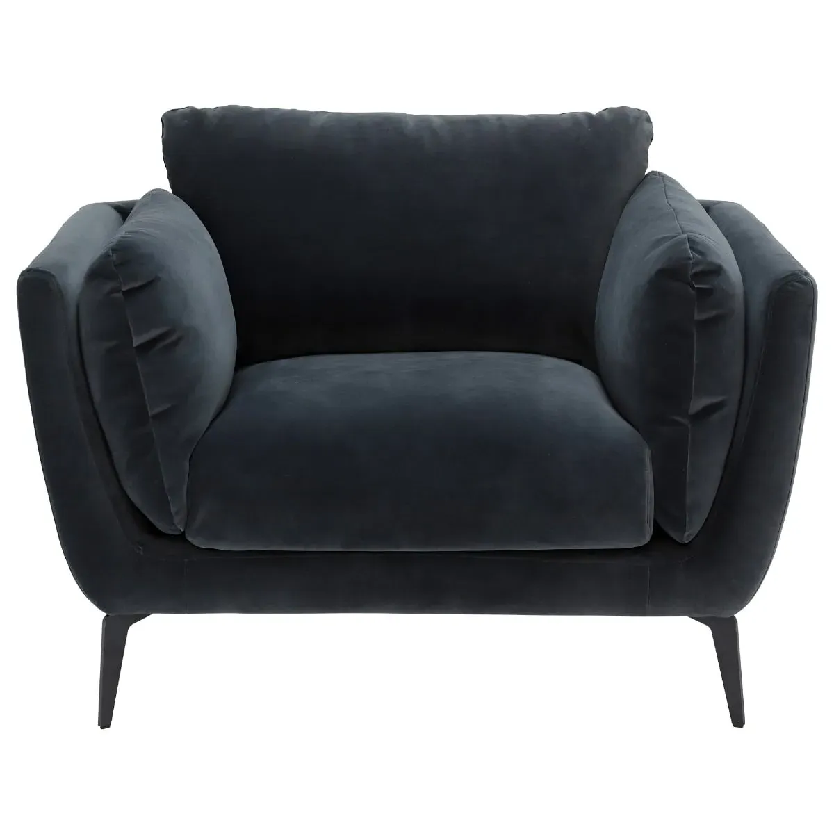 Boone Armchair - Grey, Fabric