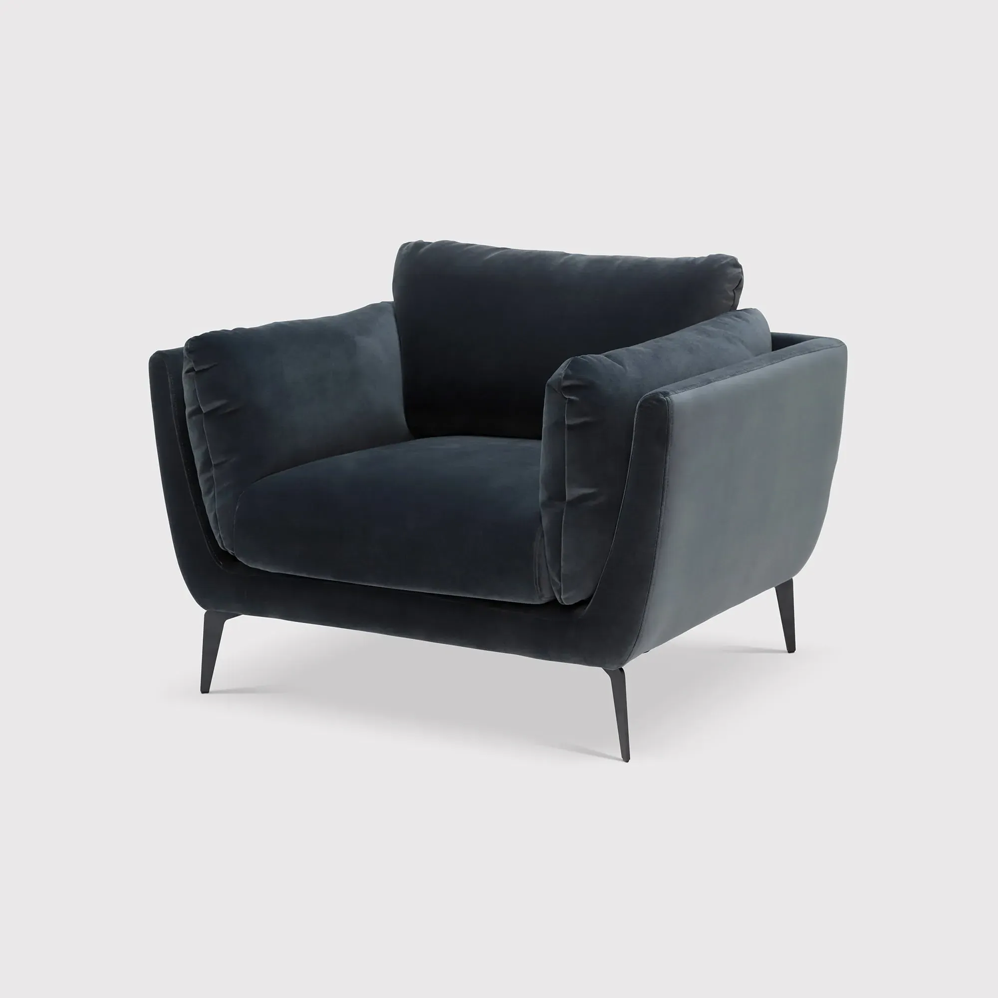 Boone Armchair - Grey, Fabric image