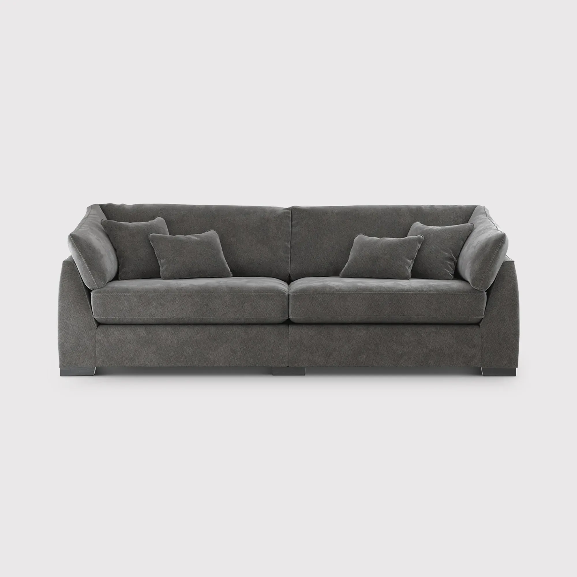 Borelly 4-Seater Sofa - Grey, Fabric