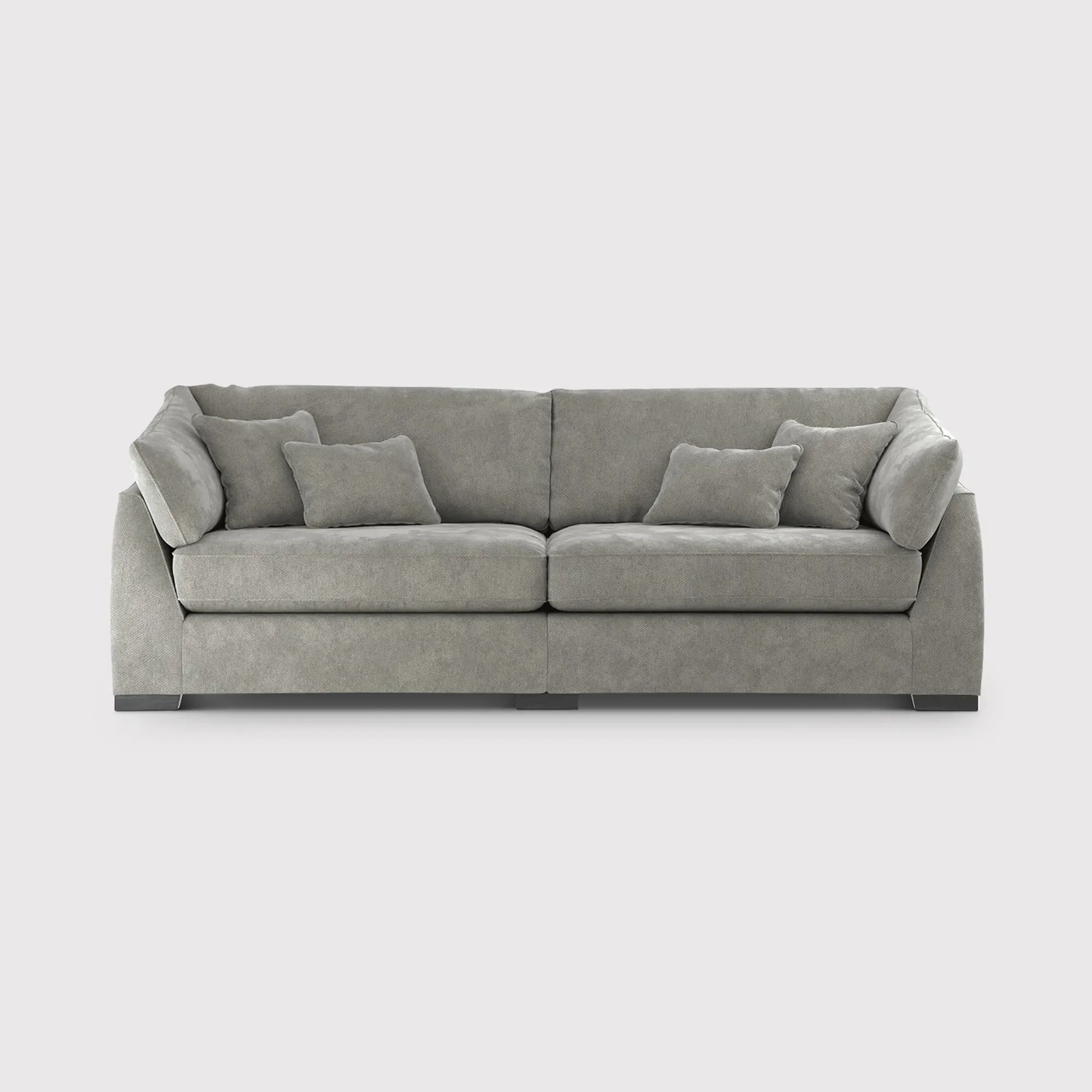 Borelly 4-Seater Sofa - Grey, Fabric