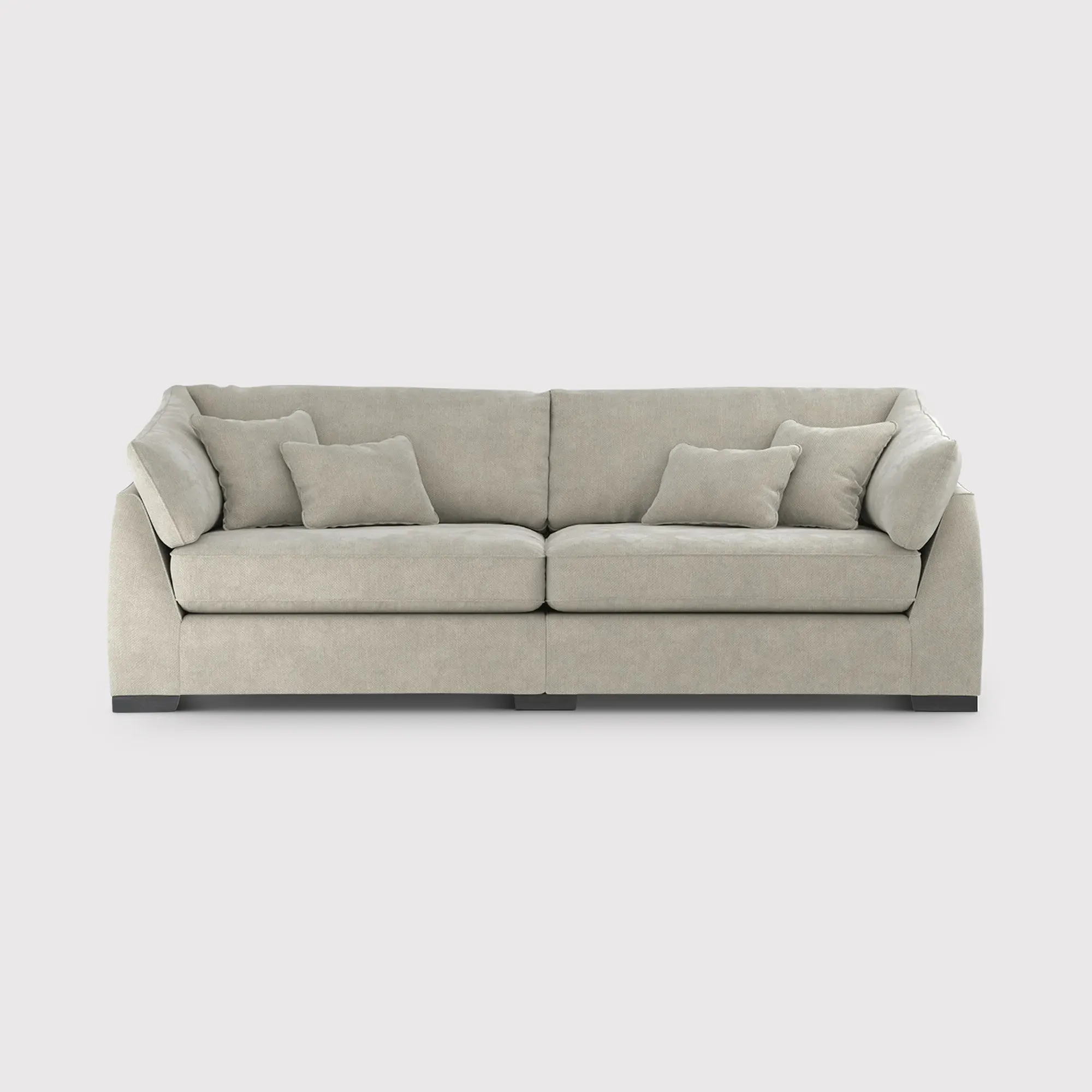 Borelly 4-Seater Sofa - Grey, Fabric
