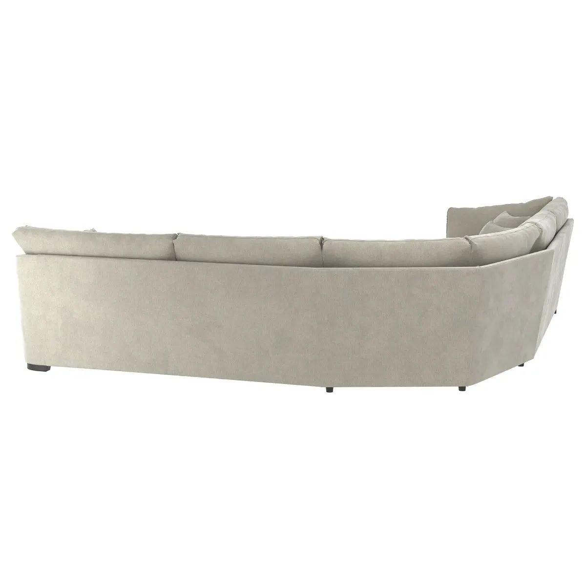 Borelly Large Corner Sofa - Grey, Fabric