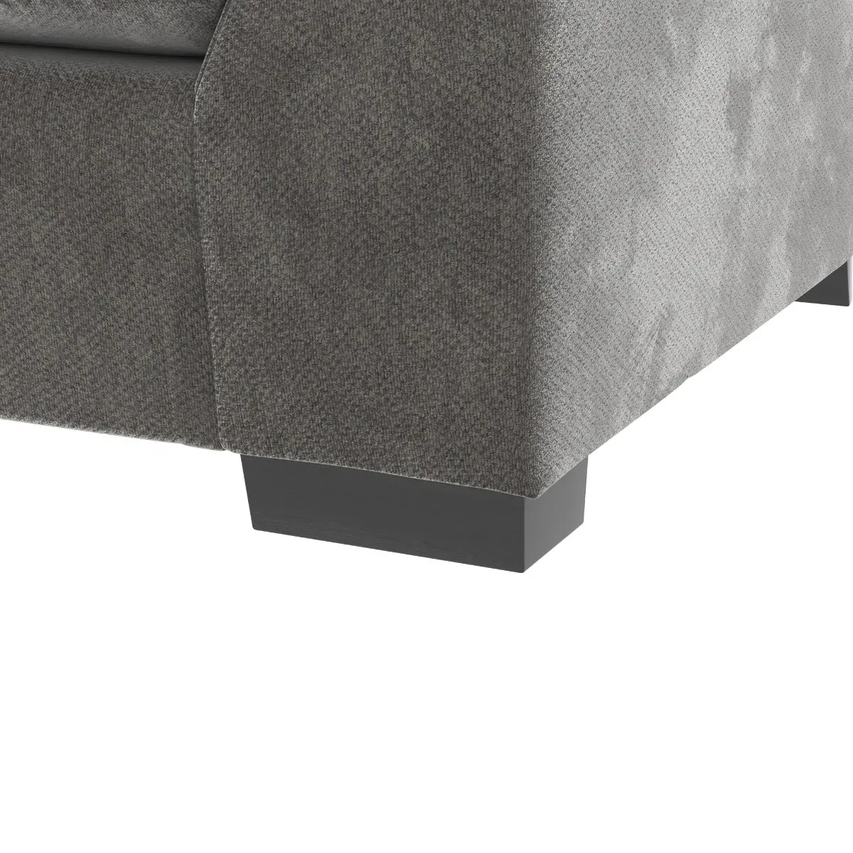 Borelly Large Corner Sofa - Grey, Fabric