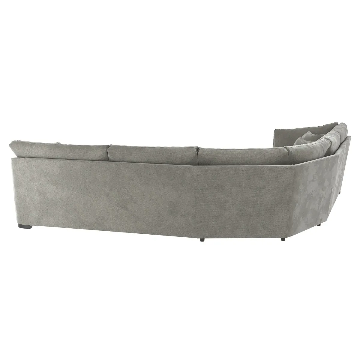 Borelly Large Corner Sofa - Grey, Fabric