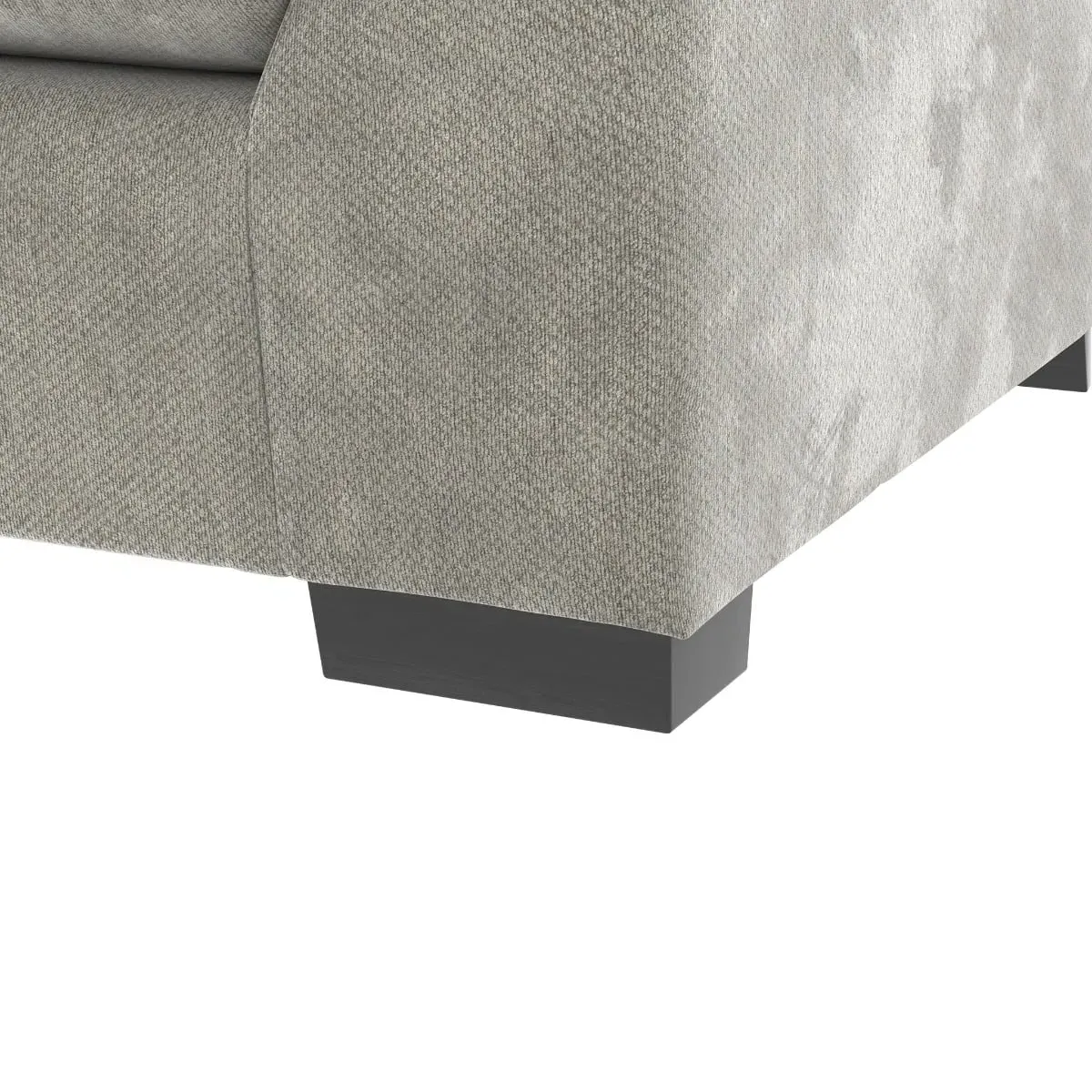 Borelly Large Corner Sofa - Grey, Fabric