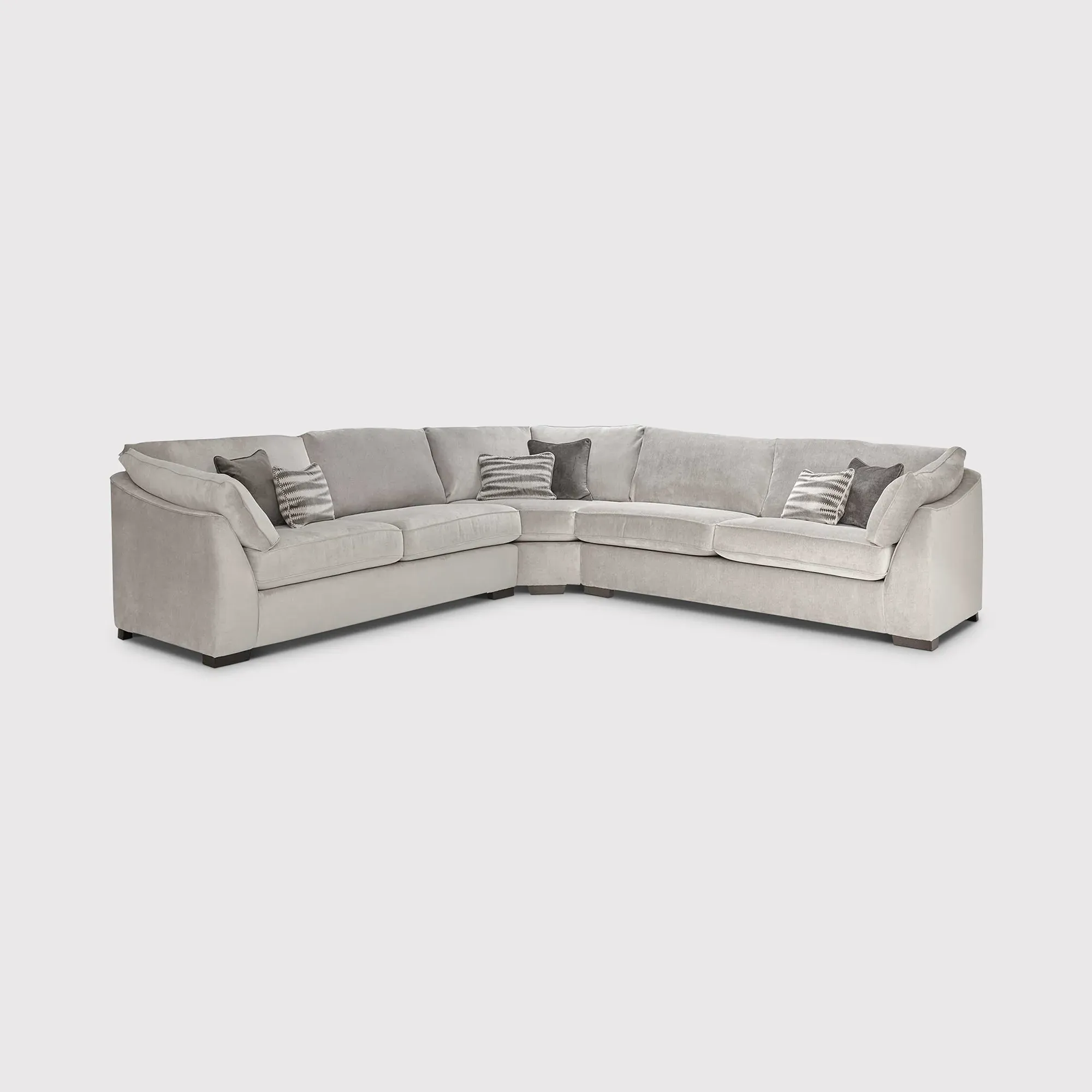 Borelly Large Corner Sofa - Neutral, Fabric
