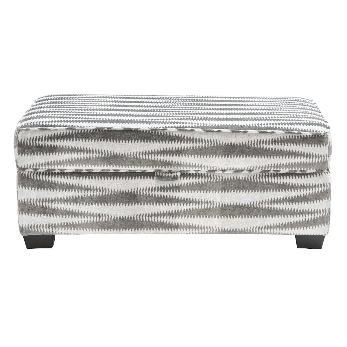 Borelly Large Storage Stool - Grey, Fabric