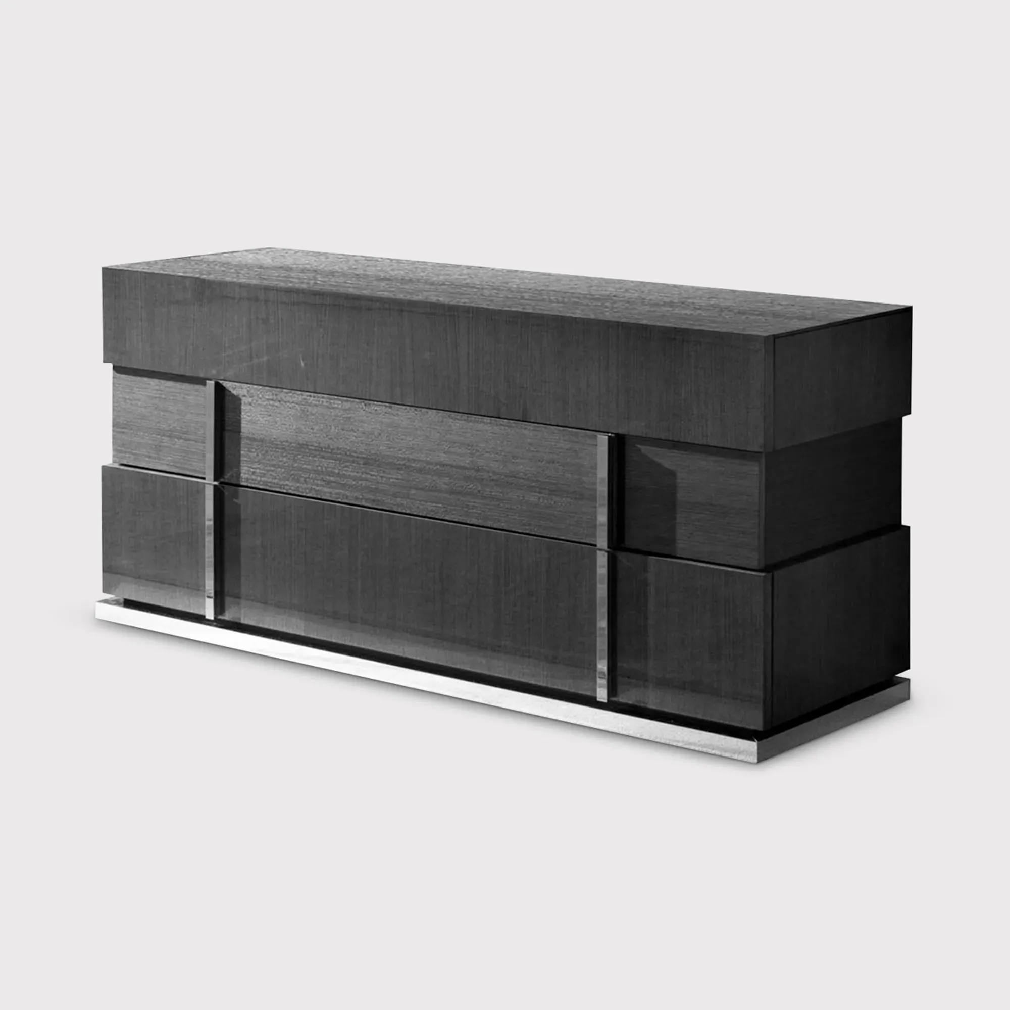 Borgia 3 Drawer Dresser - Grey, Koto Wood