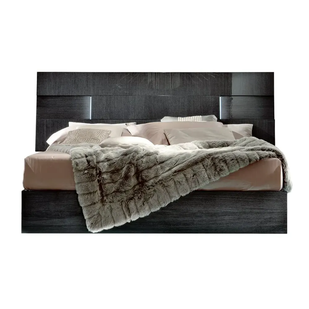 Borgia Super King Bed Frame with Split Slats - Grey