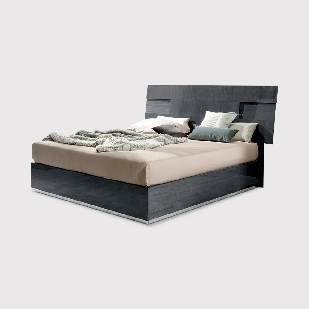 Borgia Super King Bed Frame with Split Slats - Grey image