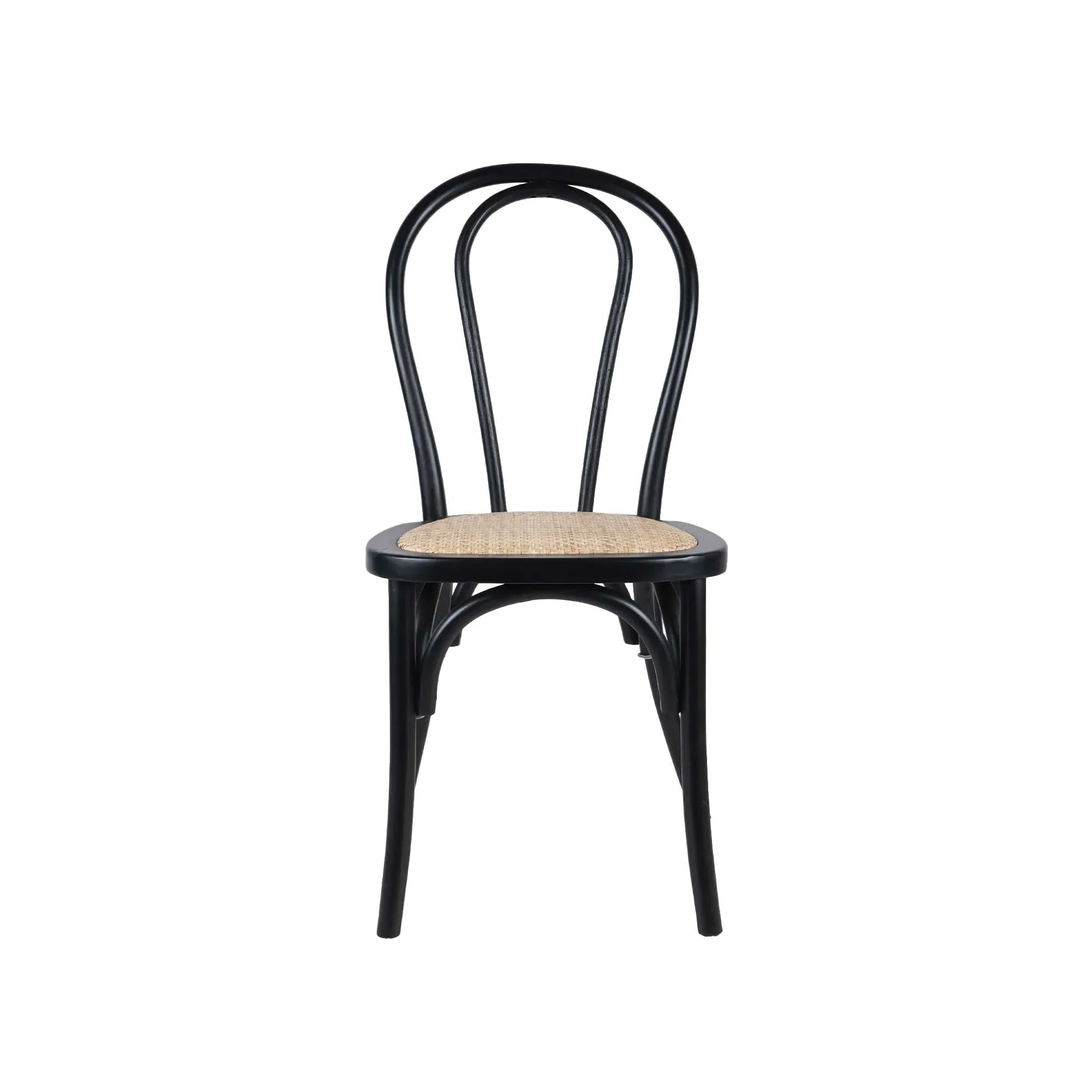 Bourges Dining Chair - Black, Rattan