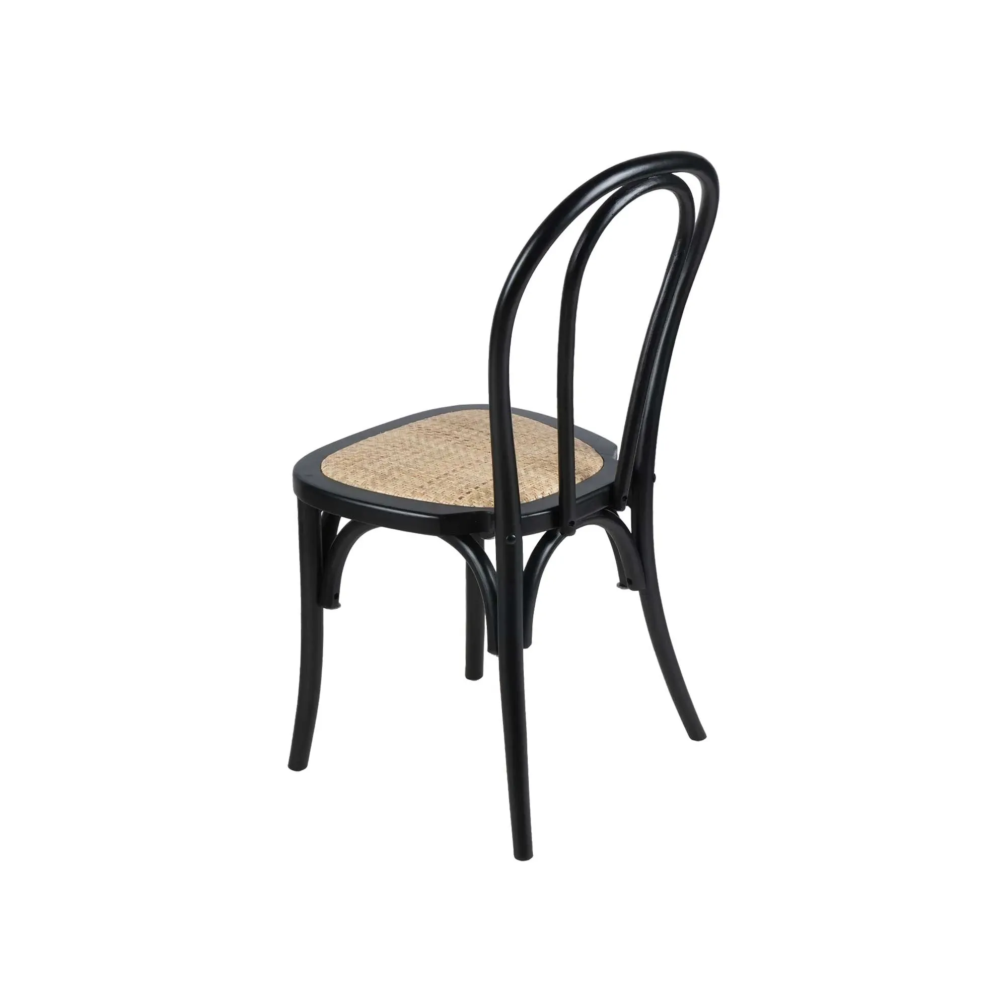 Bourges Dining Chair - Black, Rattan