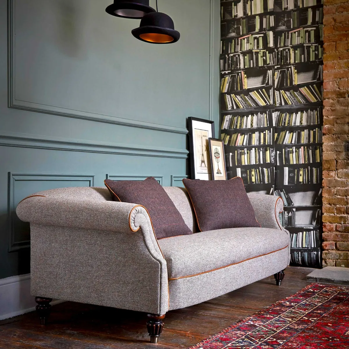 Bowmore Midi Sofa - Neutral, Heather Tweed