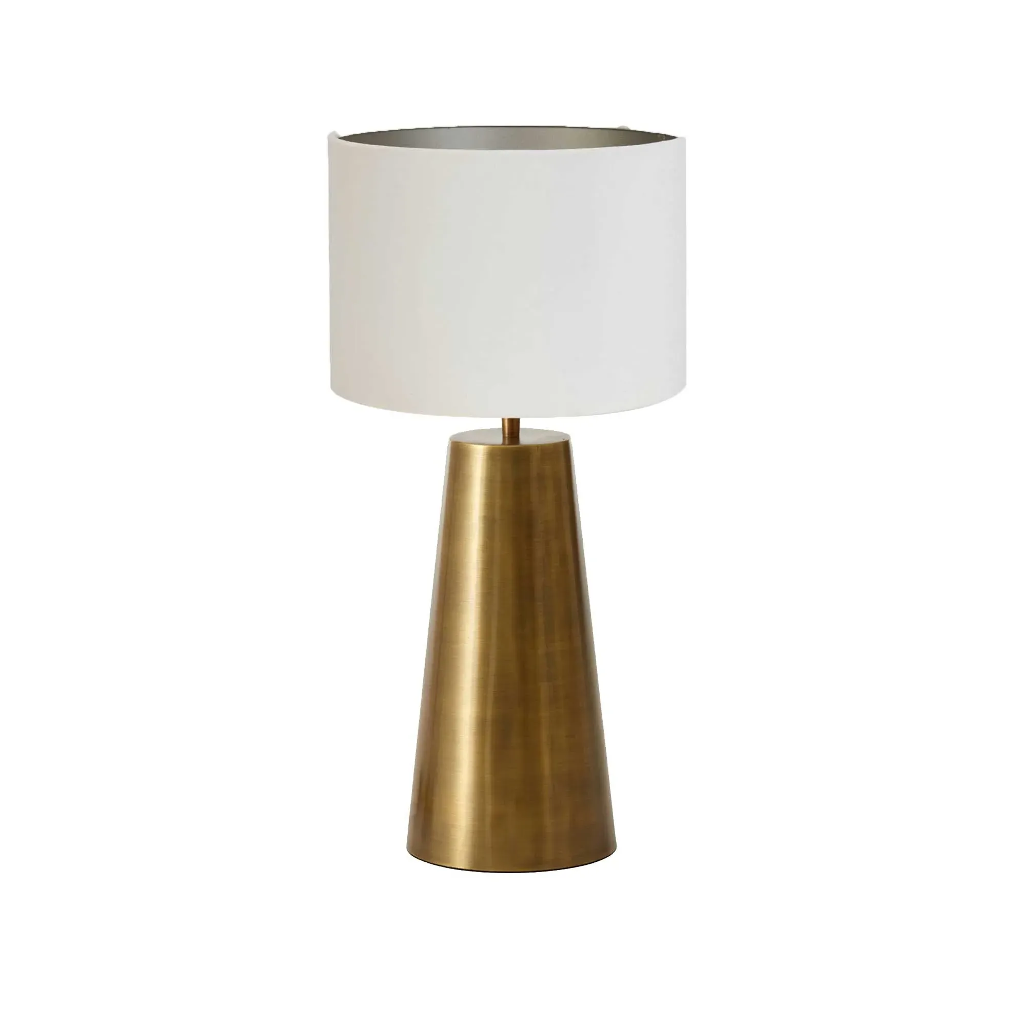 Brass Base Table Lamp - Brown, Metal
