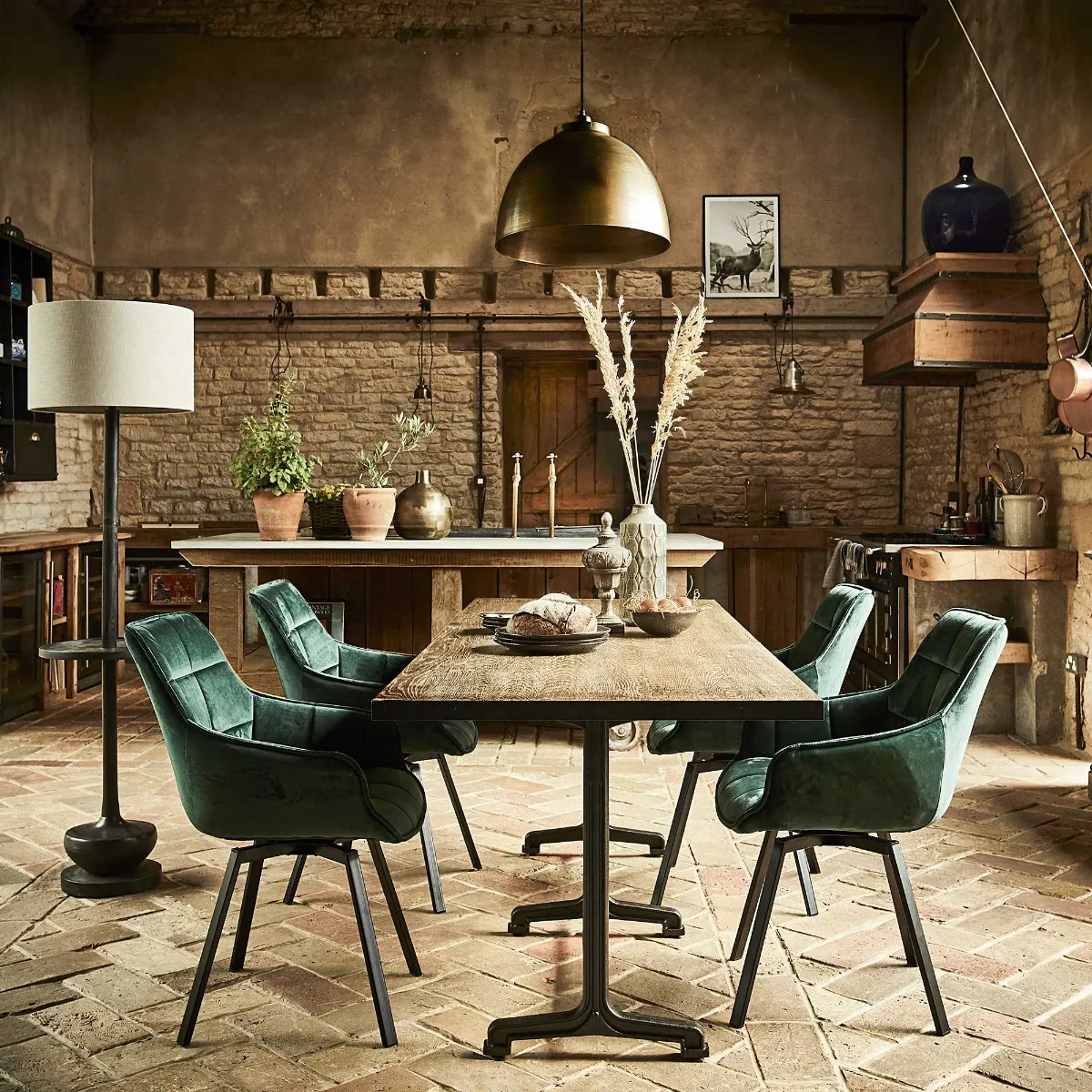 Brass Dome Hanging Pendant Light - Gold, Metal