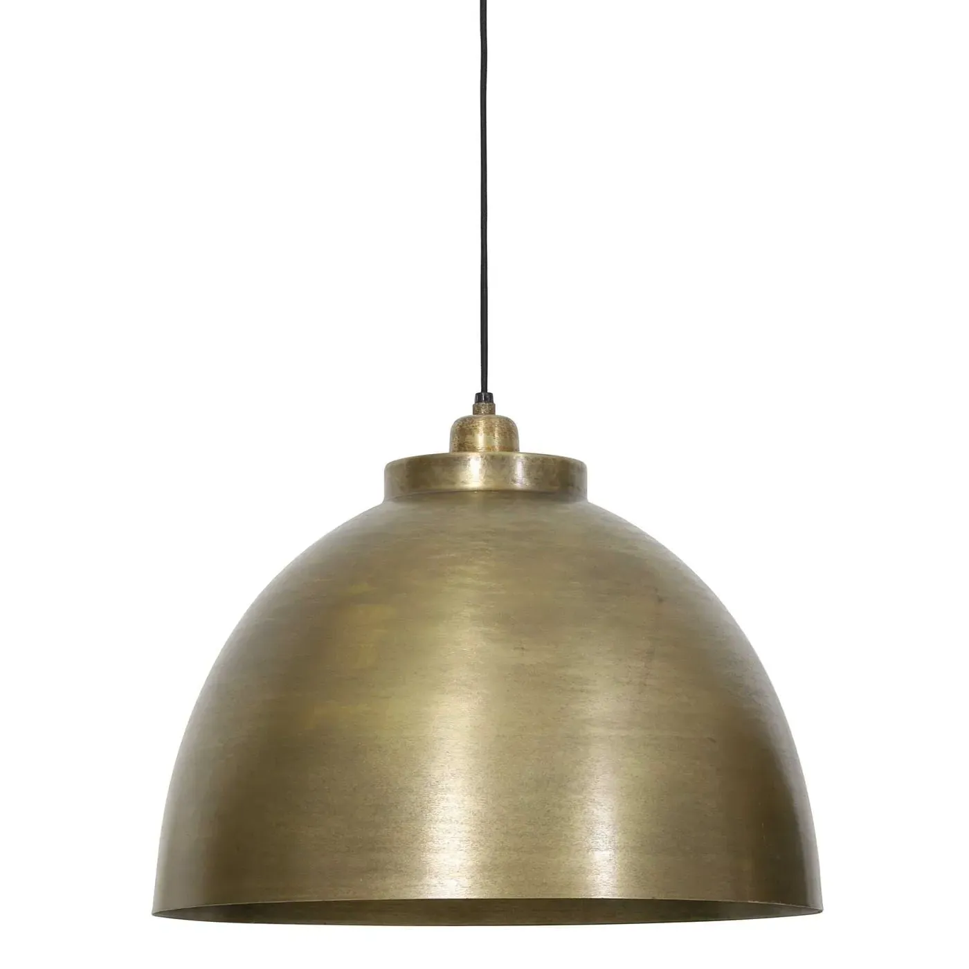 Brass Dome Hanging Pendant Light - Gold, Metal image