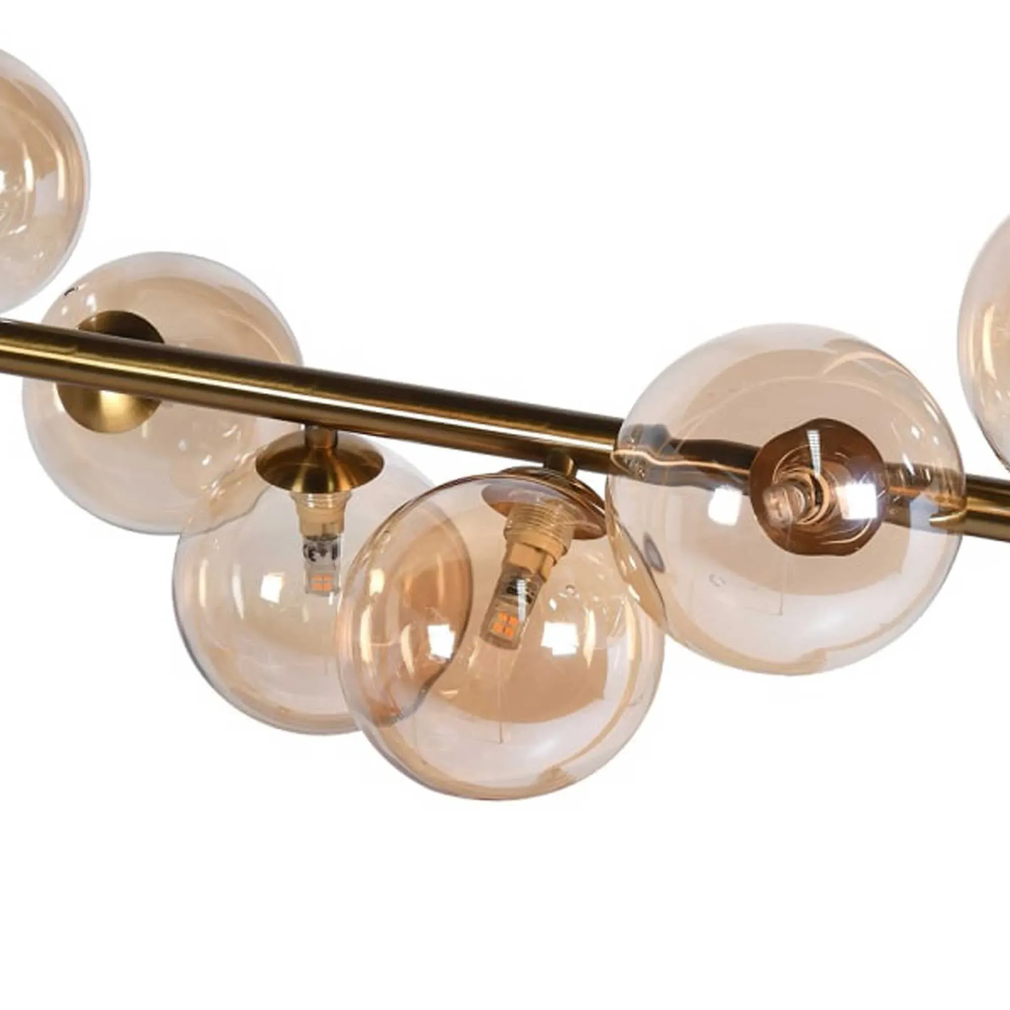 Brass Globe Pendant Light - Gold, Metal