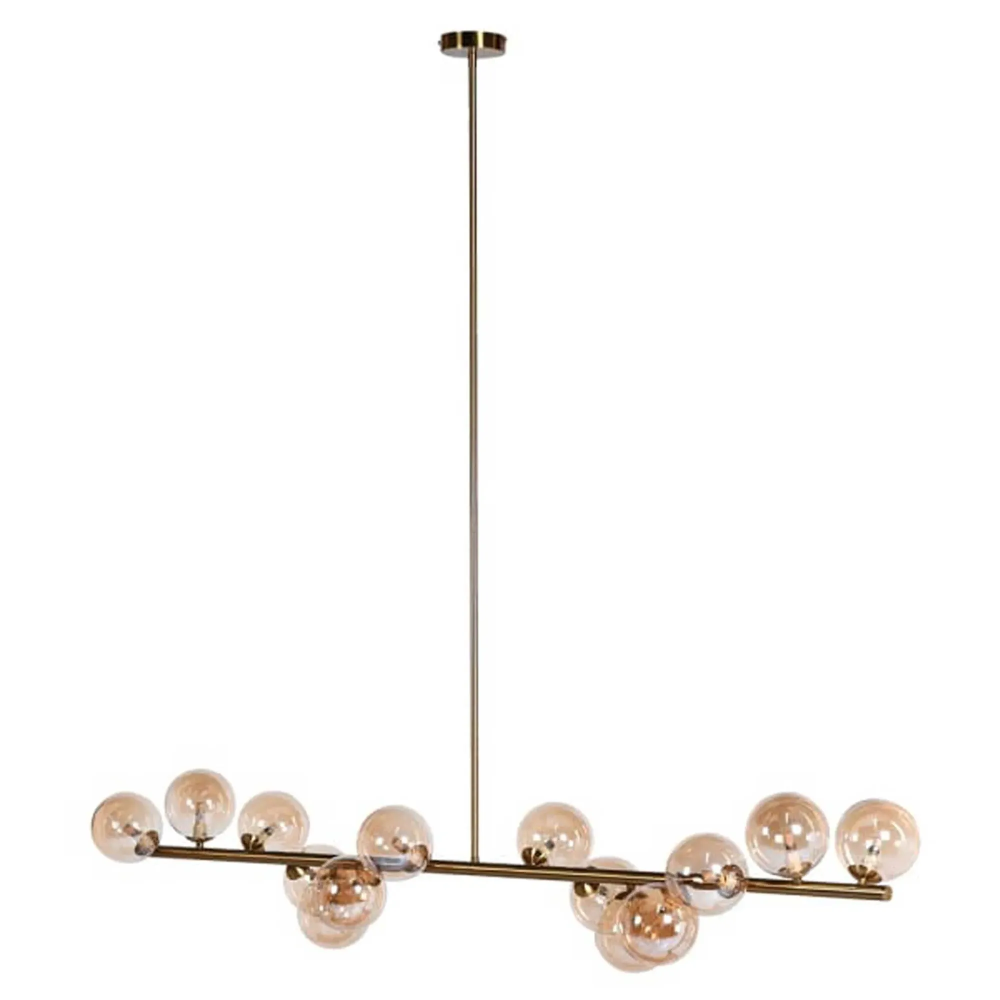 Brass Globe Pendant Light - Gold, Metal image