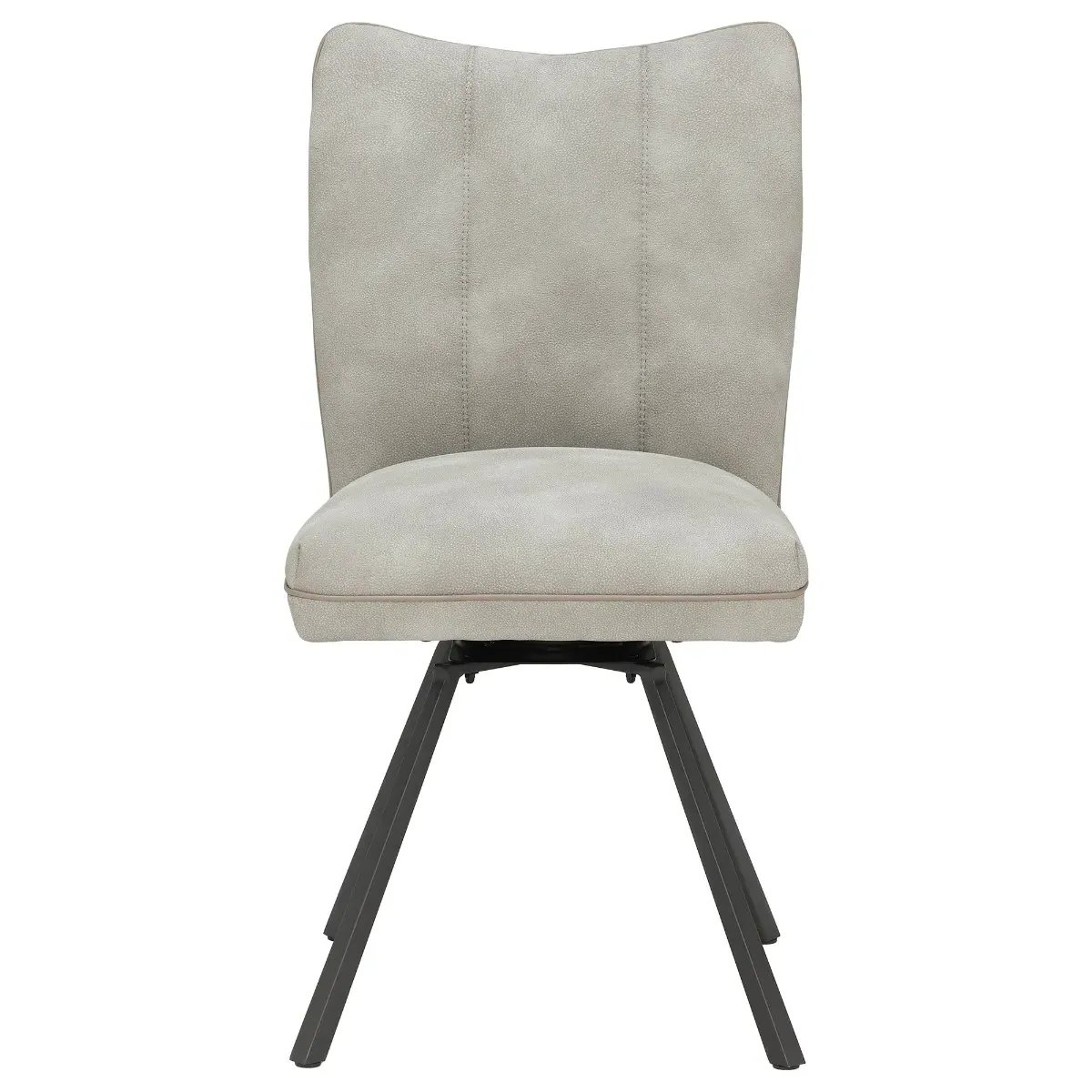 Bridgford Swivel Dining Chair - Neutral, Faux Leather