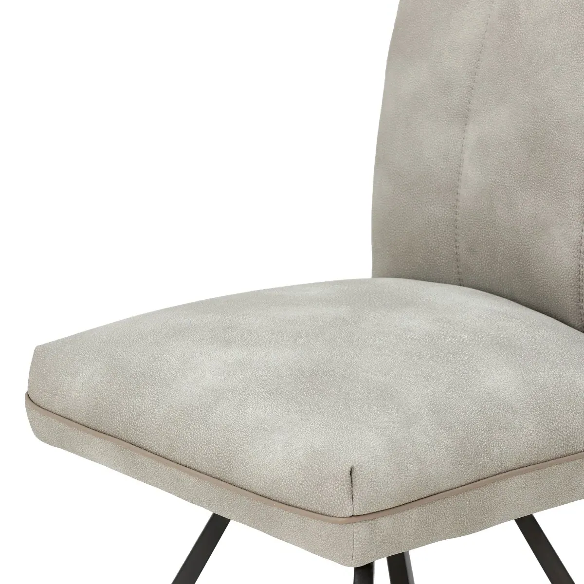 Bridgford Swivel Dining Chair - Neutral, Faux Leather