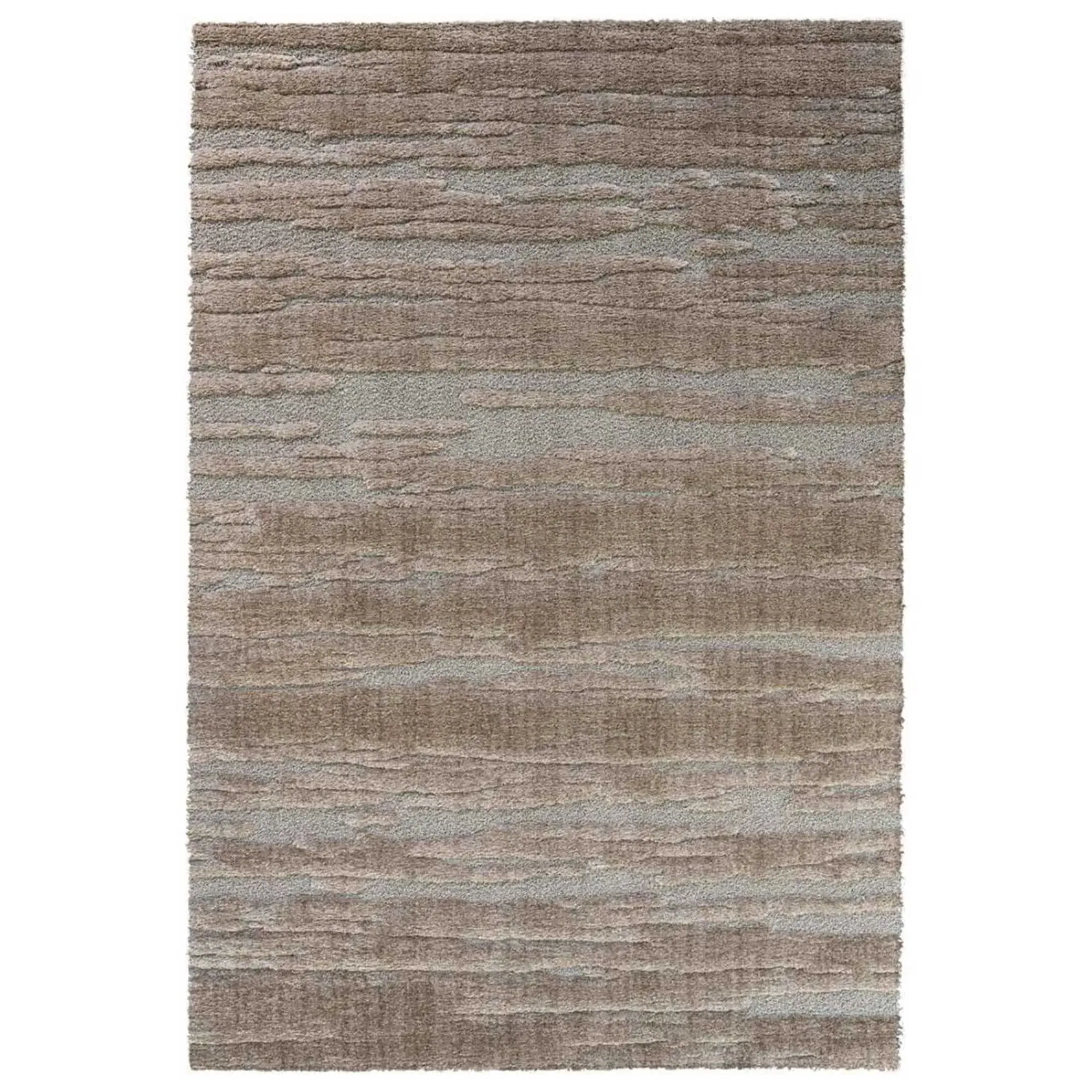 Bronze Etch Square Rug - Brown, Polyester